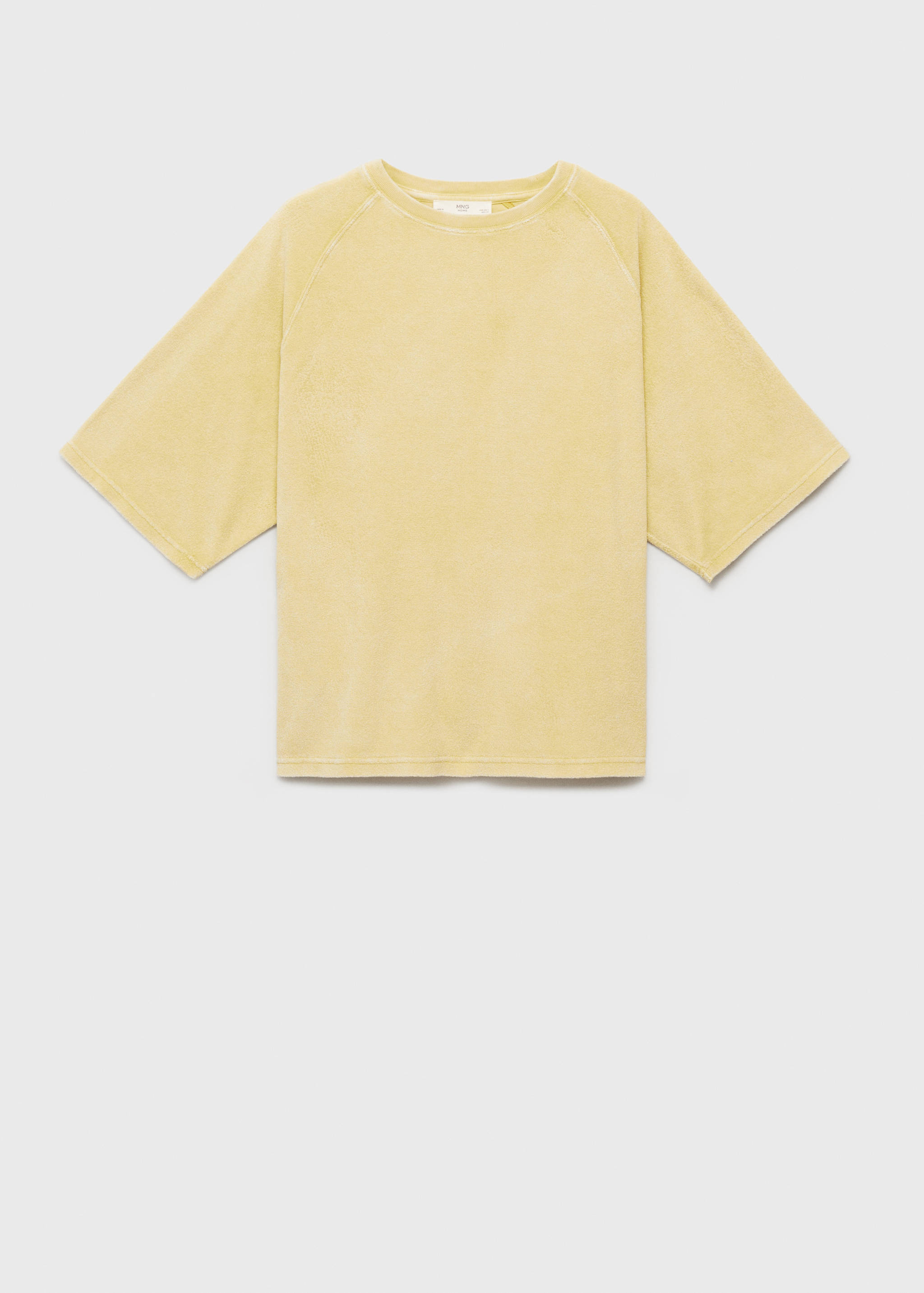 Overdyed T-shirt van badstof - Artikel zonder model