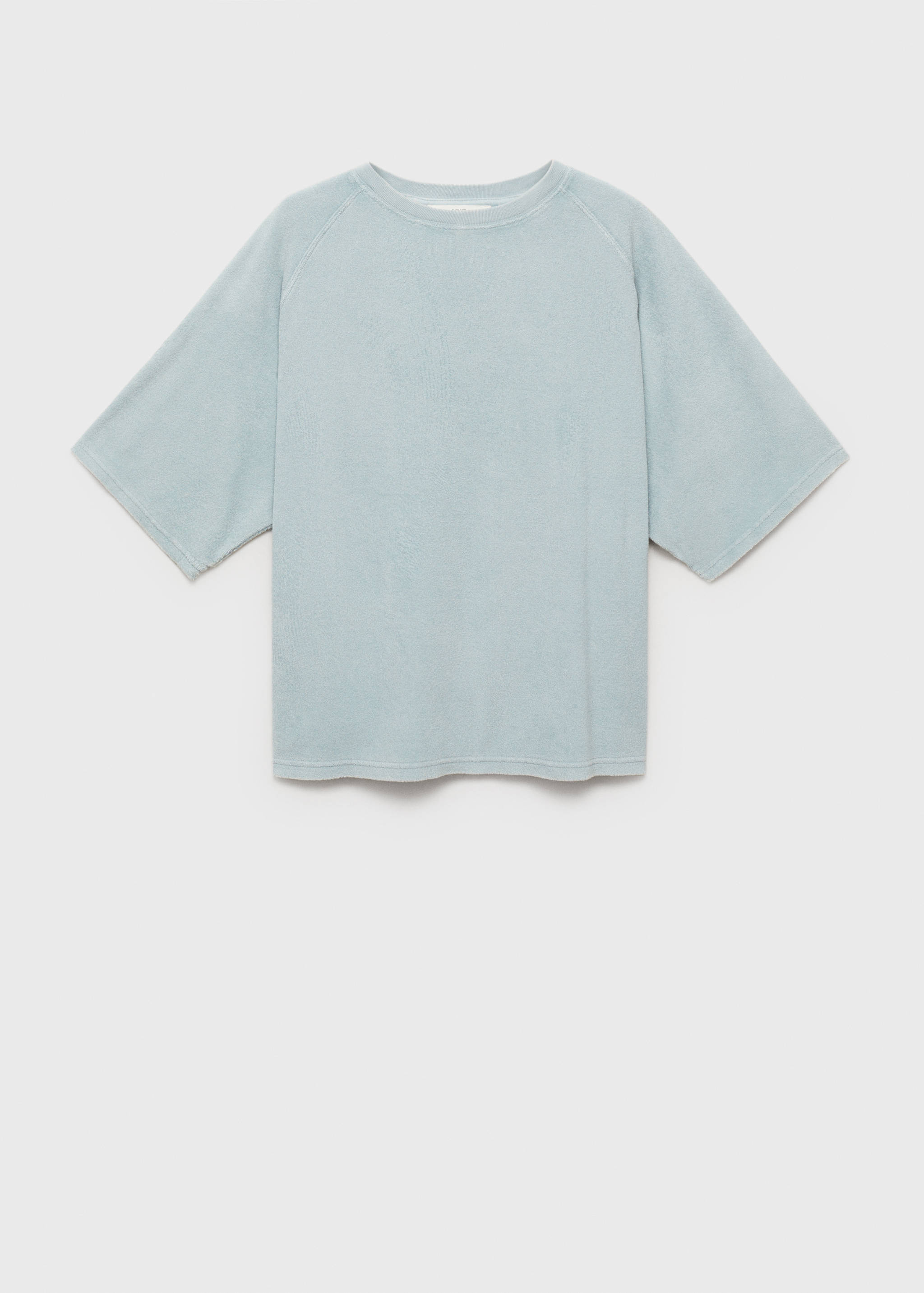 Overdyed T-shirt van badstof - Artikel zonder model