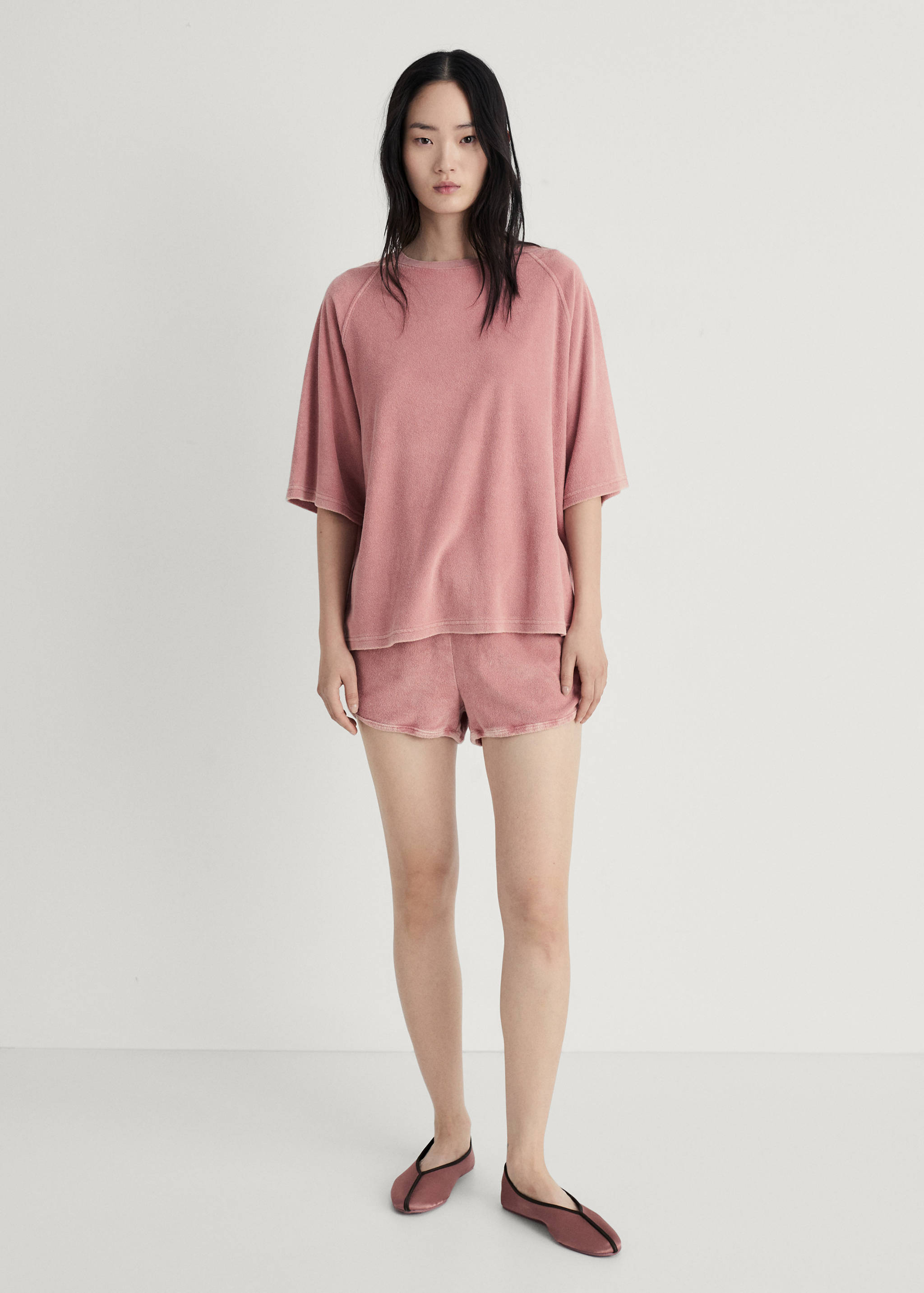 Overdyed terry cotton t-shirt - General plane