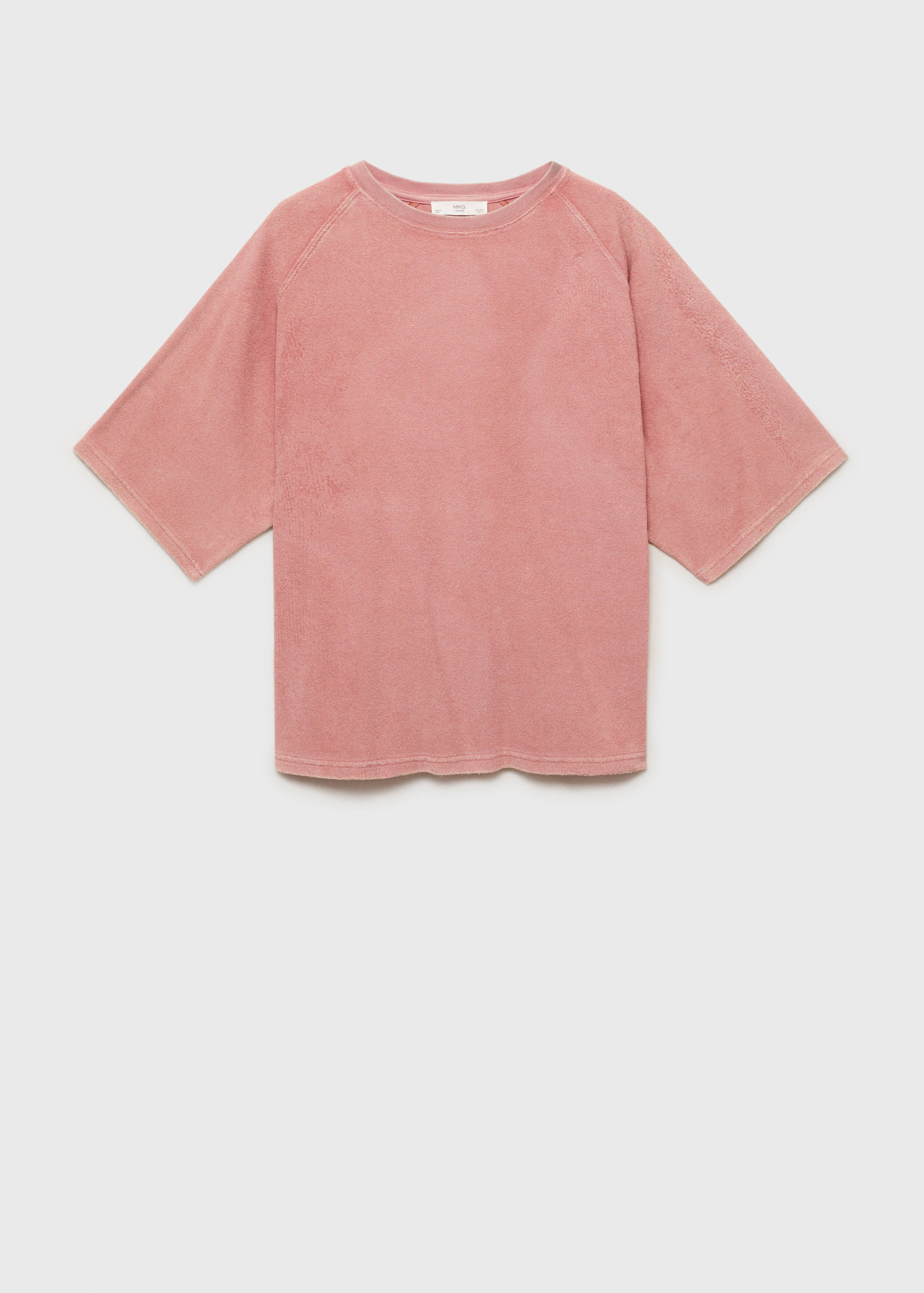 Overdyed T-shirt van badstof - Artikel zonder model