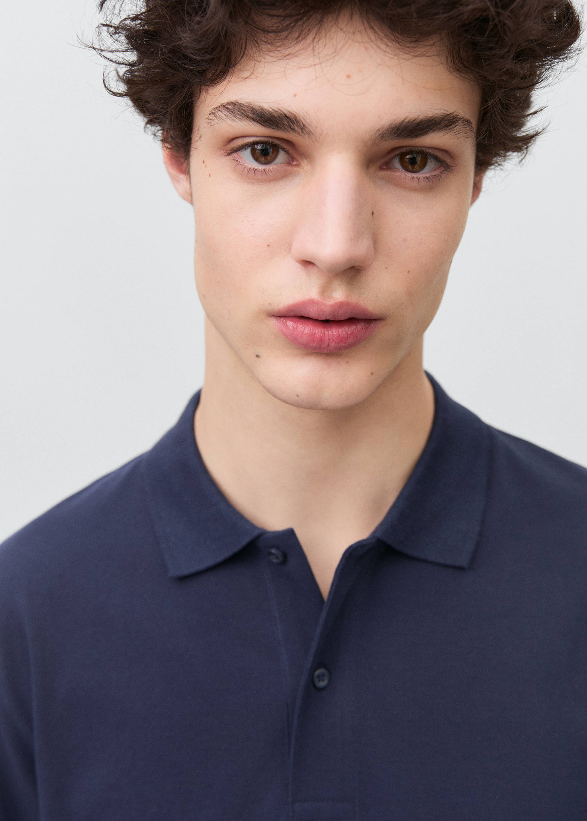 Cotton piqué polo shirt - Details of the article 1