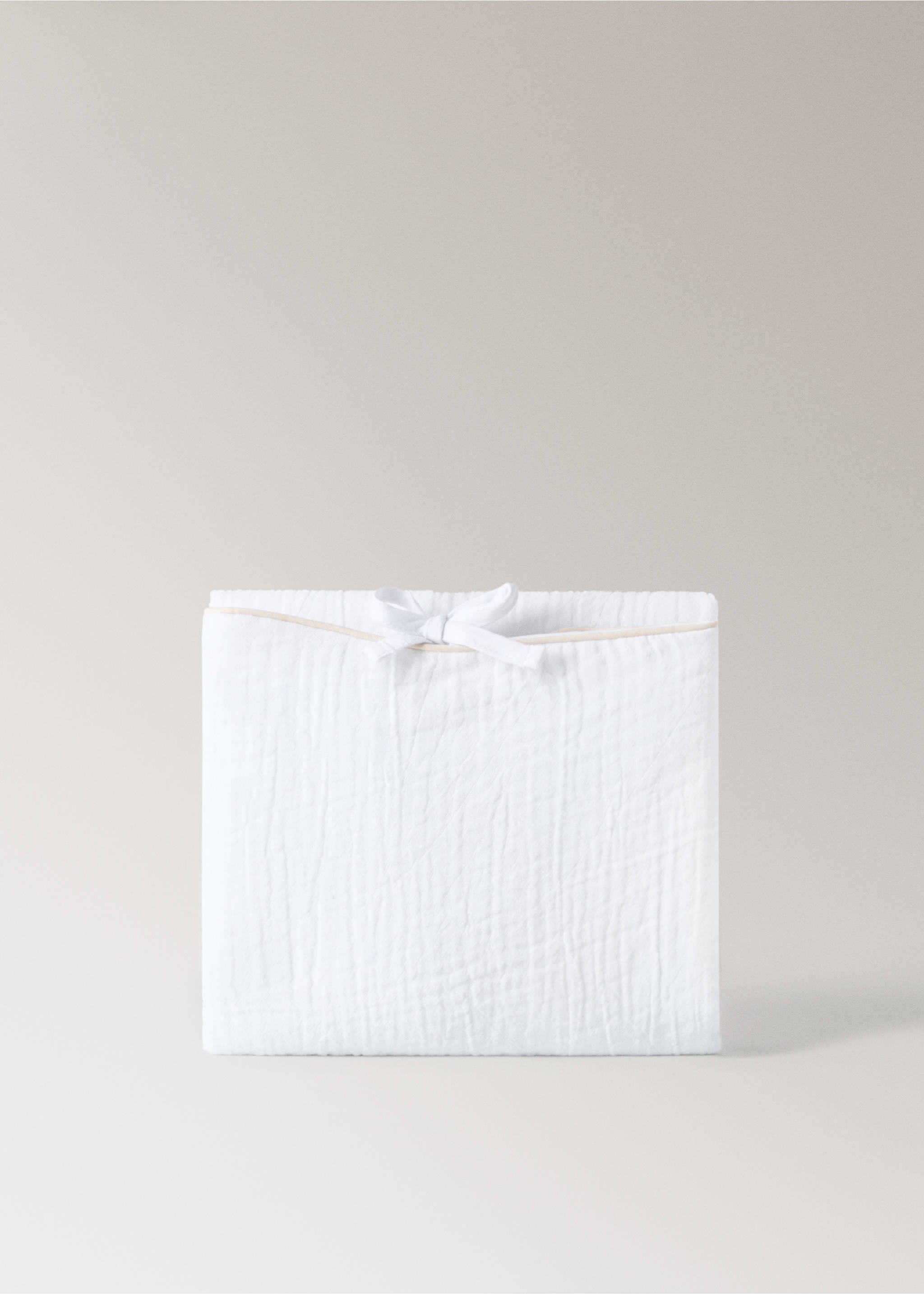 Portable chiffon baby changing mat - Article without model, Ecru. Ref: 87083654-00.