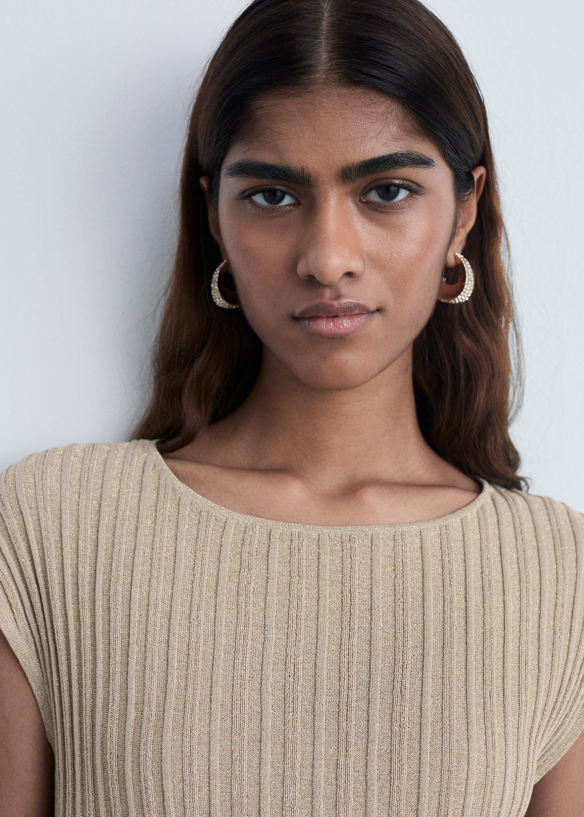 Robe en maille finition brillante - Détail de l'article 1