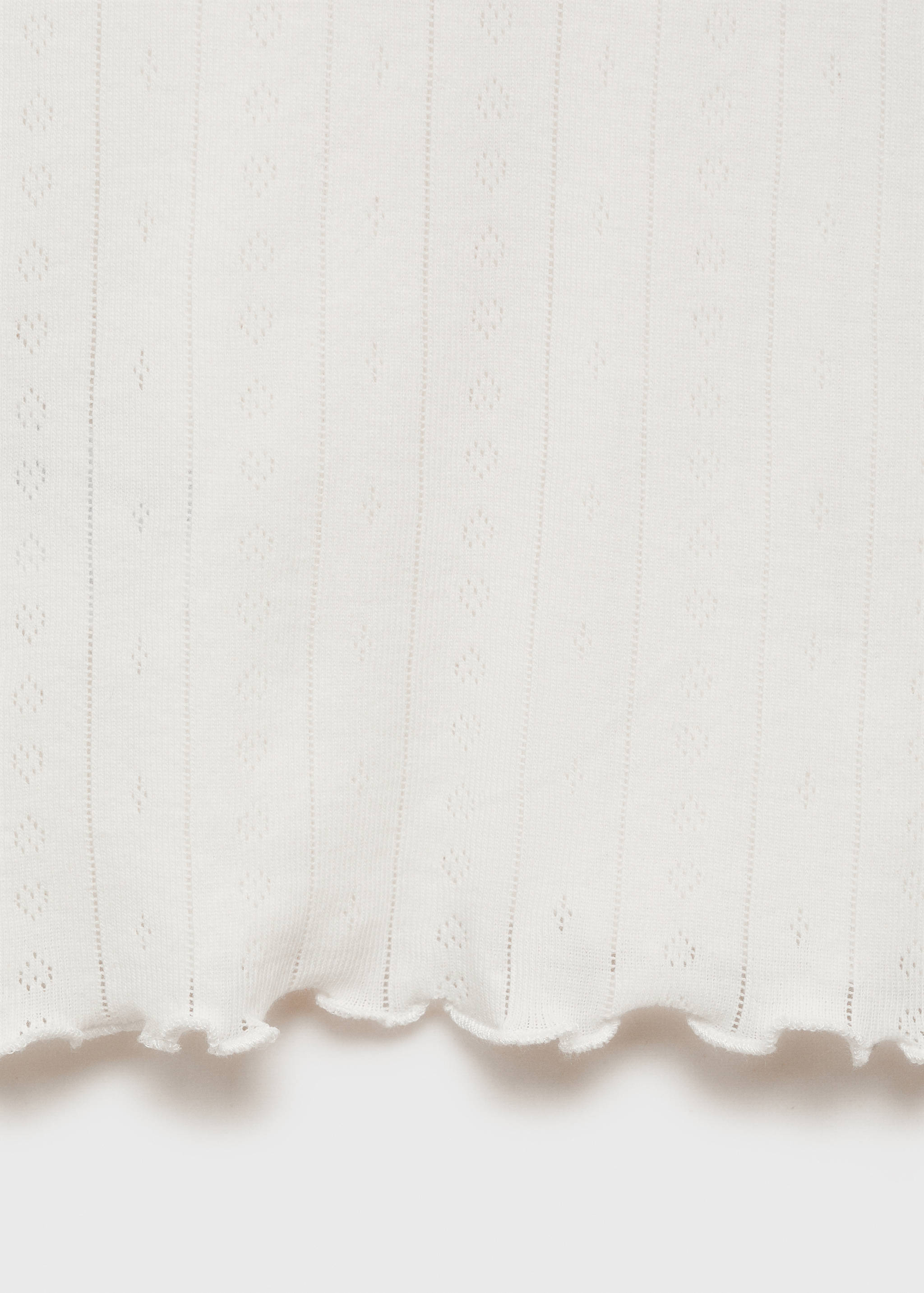 Top od piżamy z bawełny z ażurowym motywem - Szczegóły artykułu 0