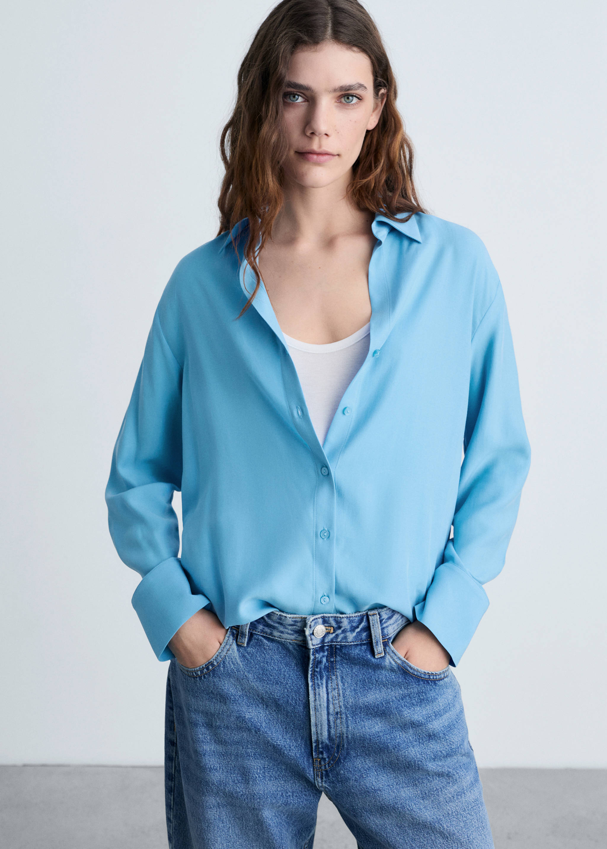 Lyocell fluid shirt - Medium plane