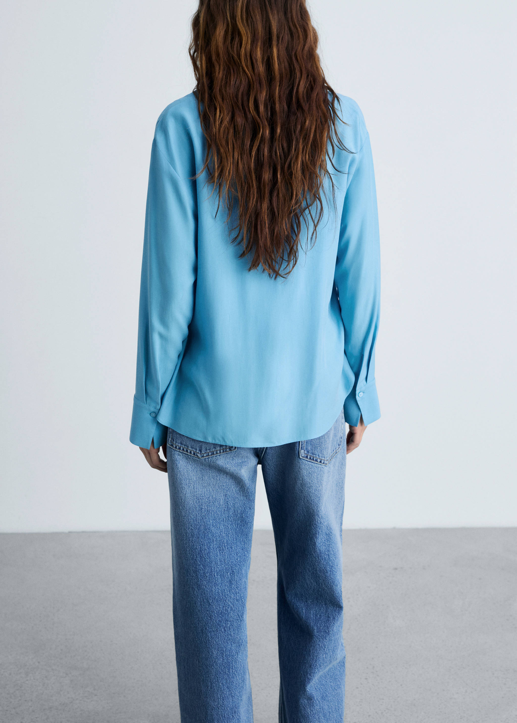 Lyocell fluid shirt - Reverse of the article