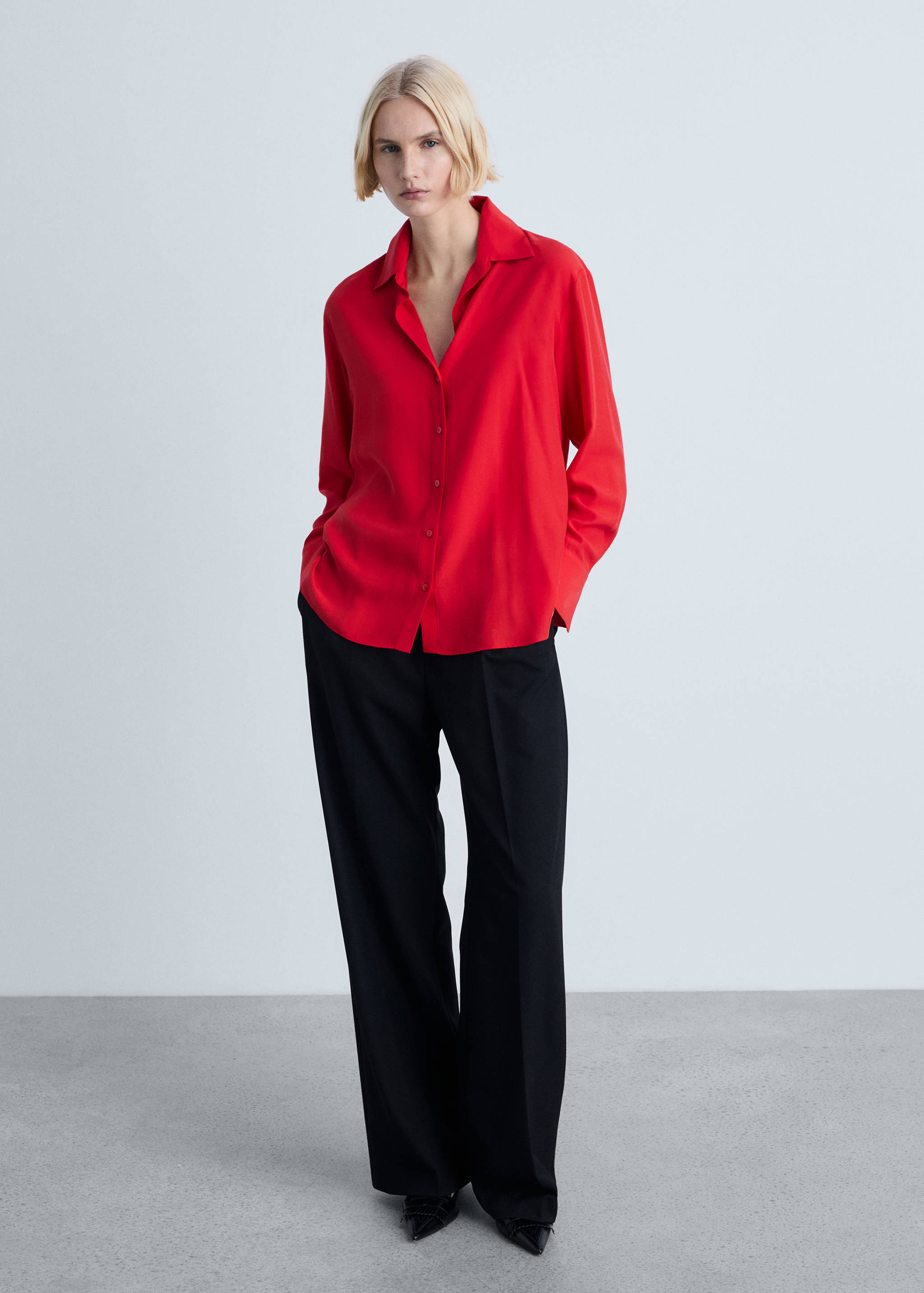 Lyocell fluid shirt - General plane