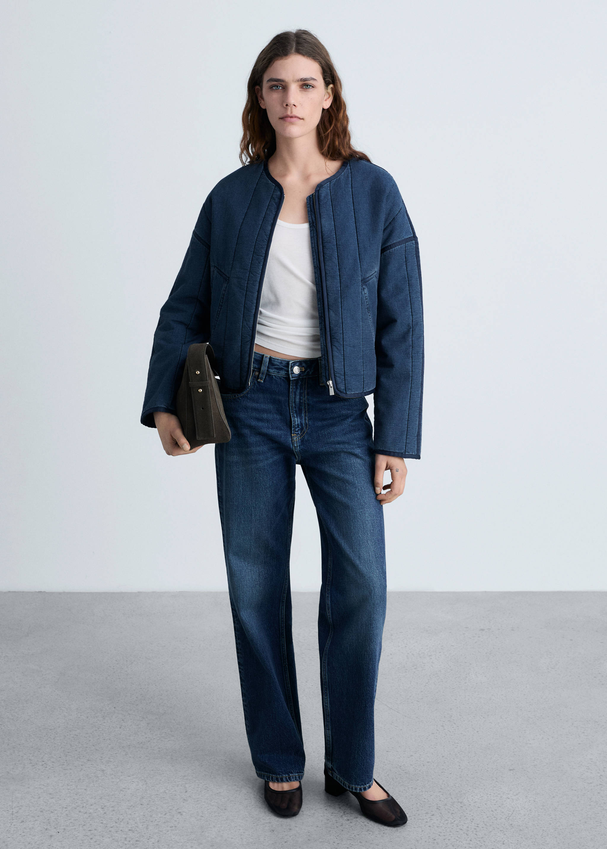 Quilted bomber jacket - General plane