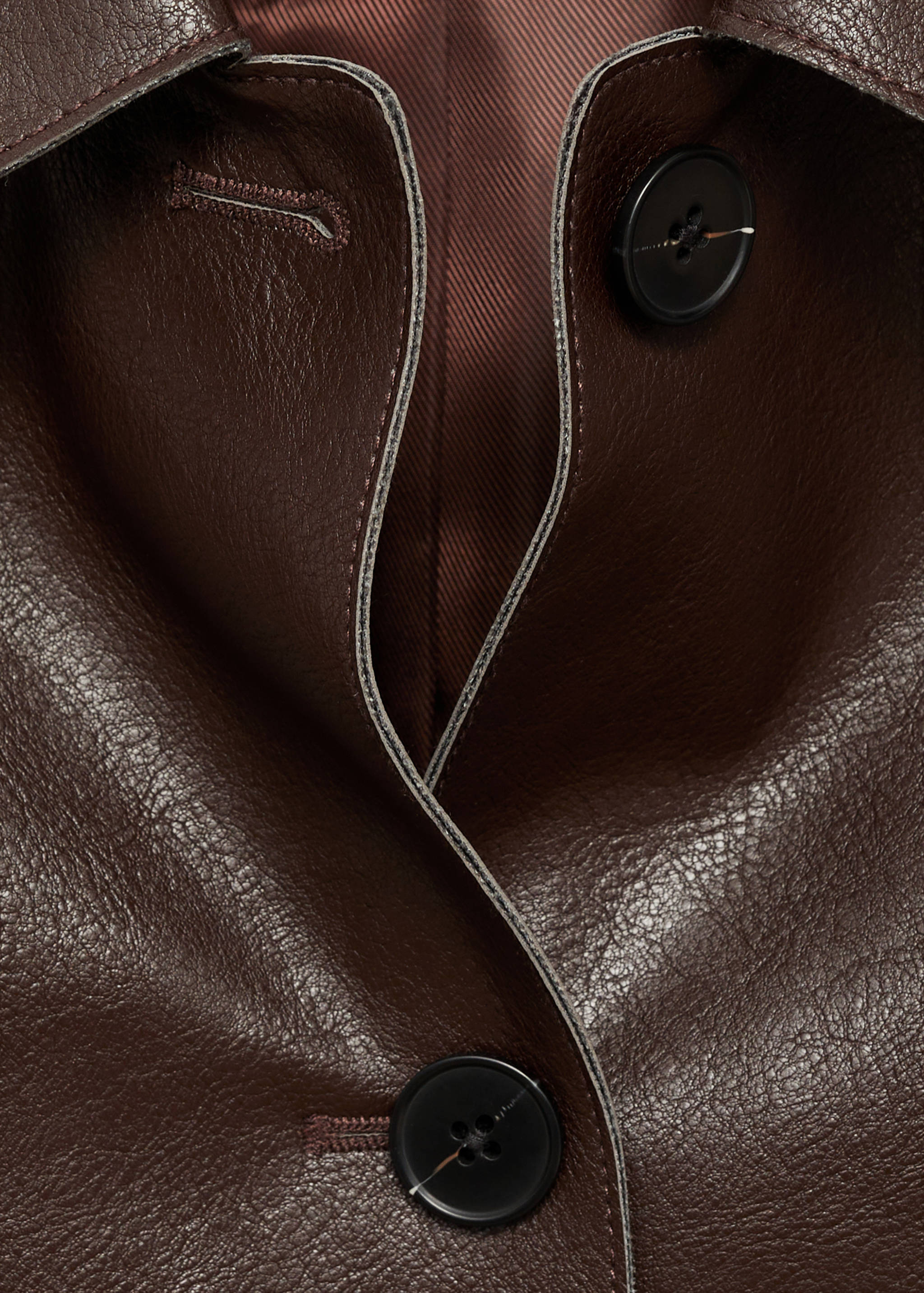 Faux-leather jacket with pockets - Details of the article 8