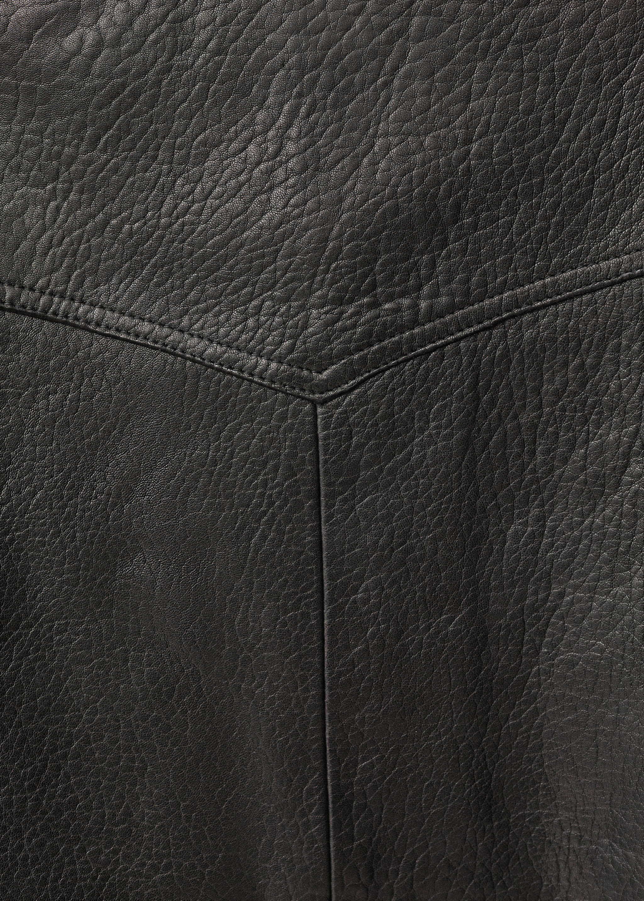 Lapels leather jacket - Details of the article 0