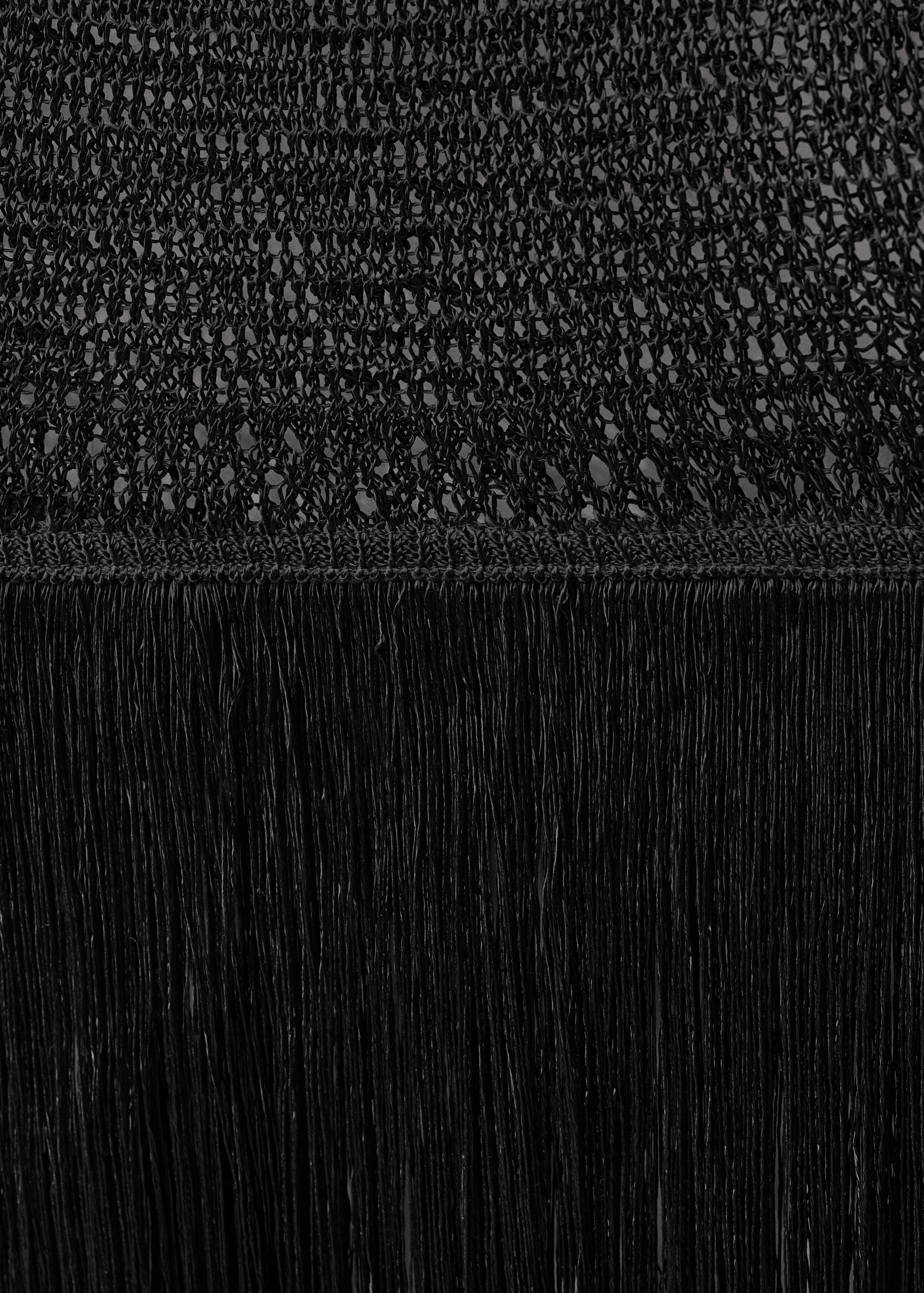 Knit dress with fringes and lace design - Details of the article 8