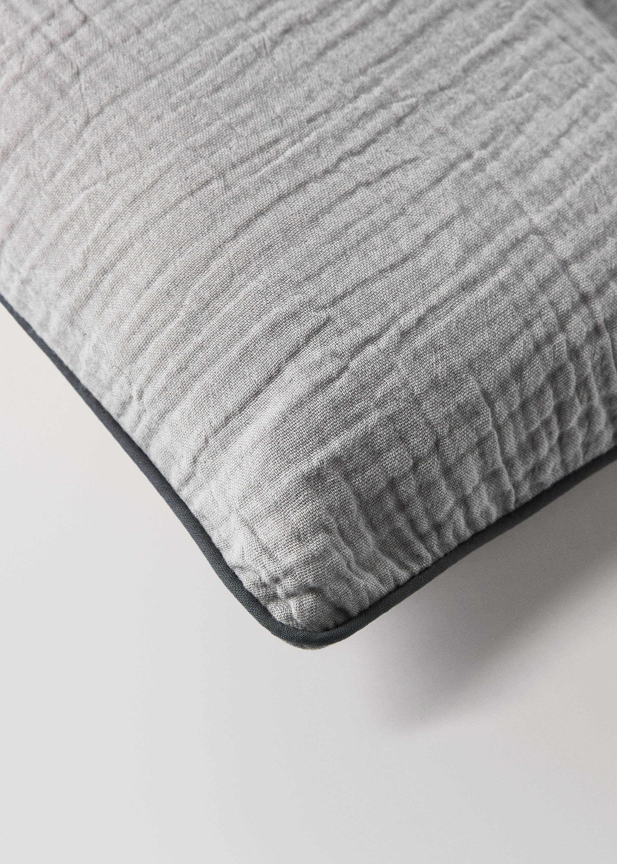 Baumwoll-Musselin-Bettbezug für Kinderbett mit kontrastierendem Paspelrand - Detail des Artikels 3