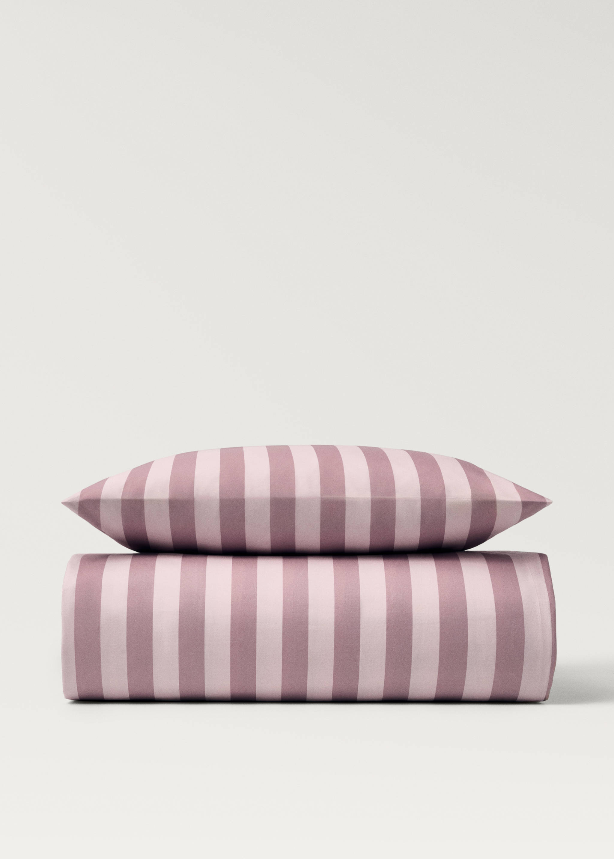 Cotton percale thick-striped children's duvet cover for 90cm bed - Article without model