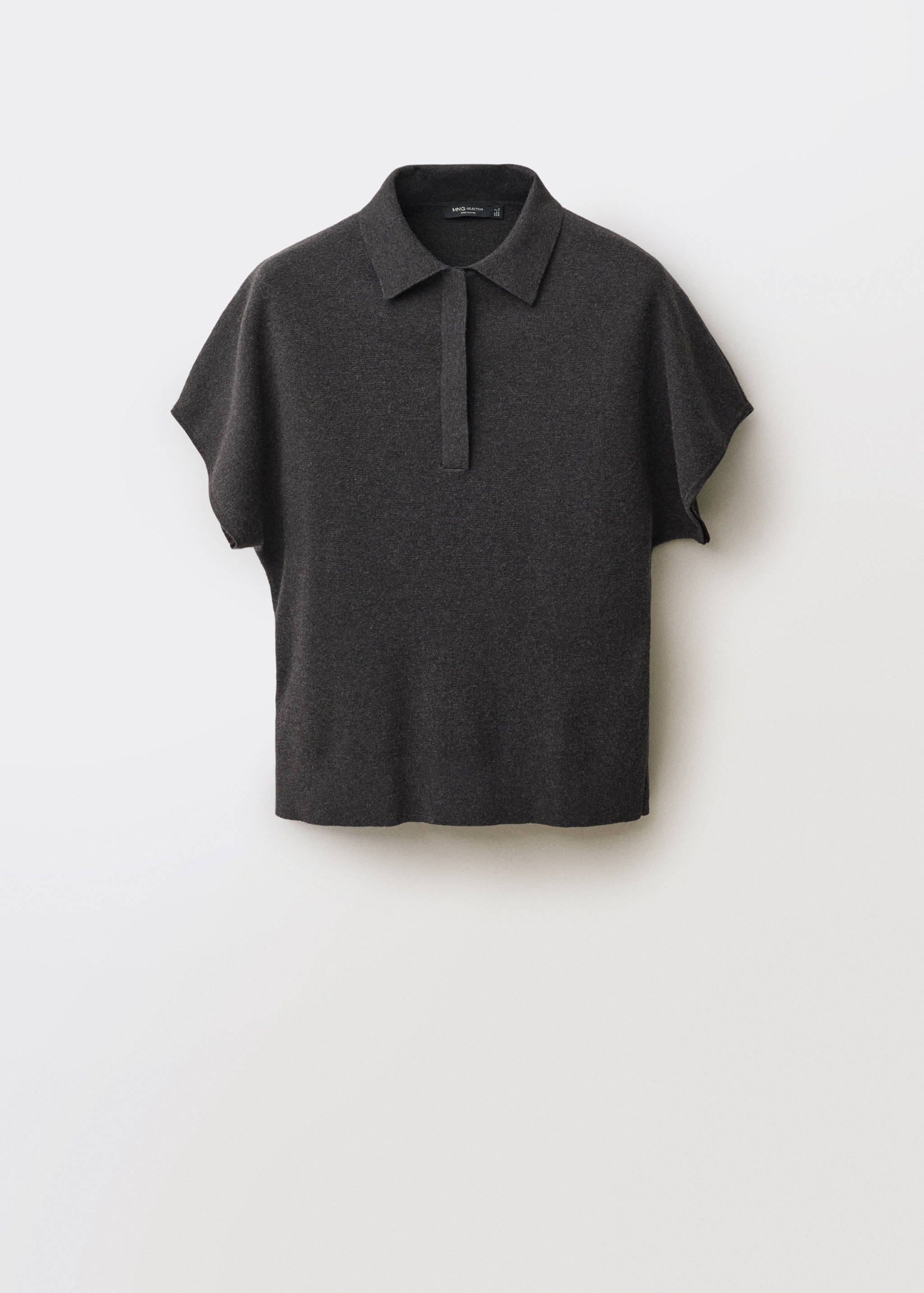 Sweater kerah polo campuran wol - Barang tanpa model