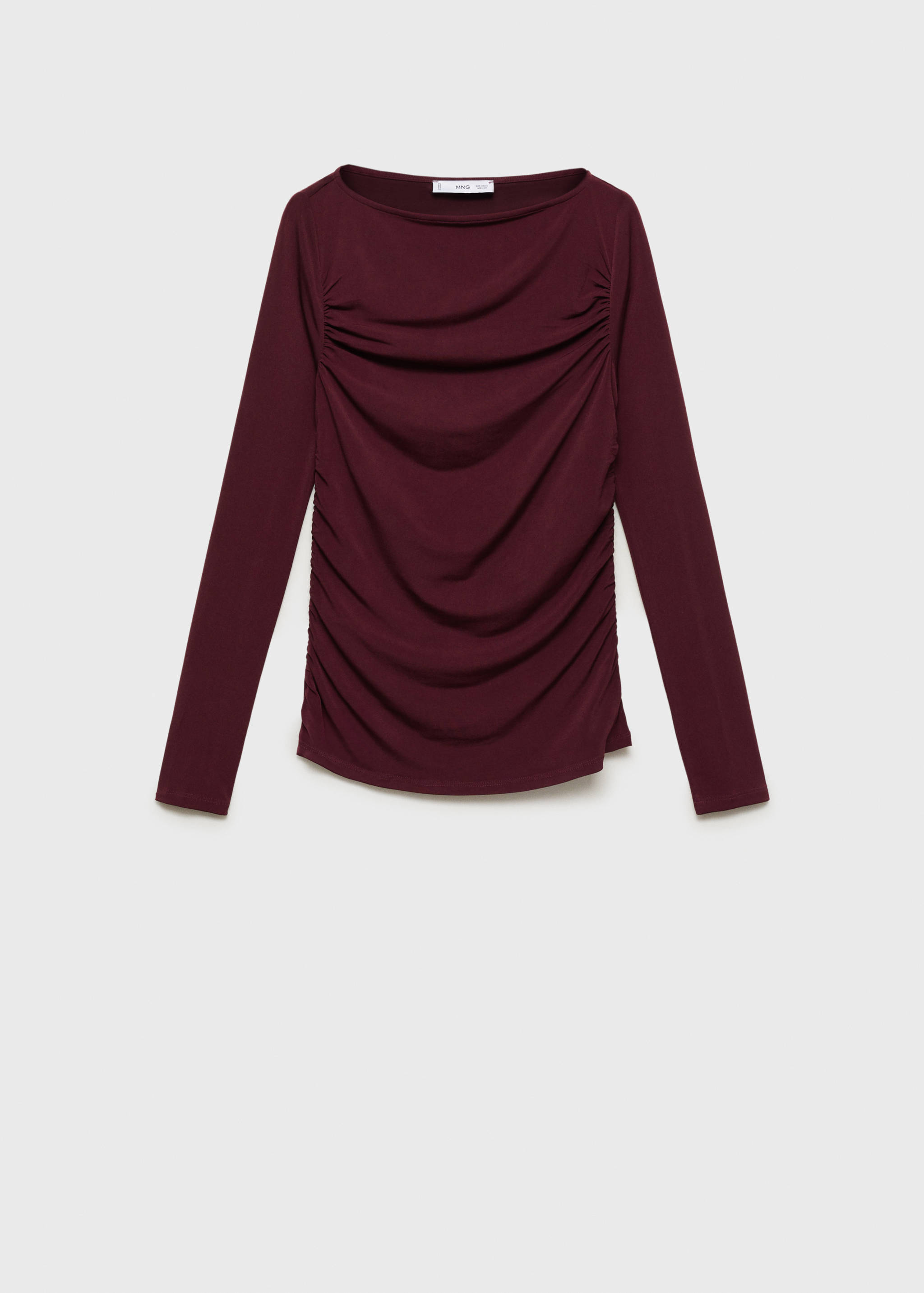 Draped fitted t-shirt - Article without model