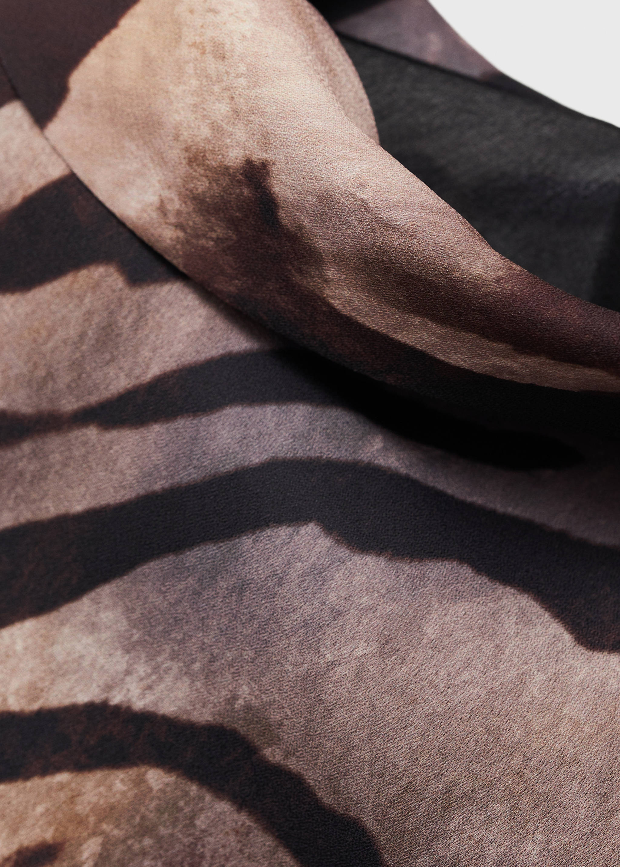 Zebra back bow satin dress - Details of the article 8