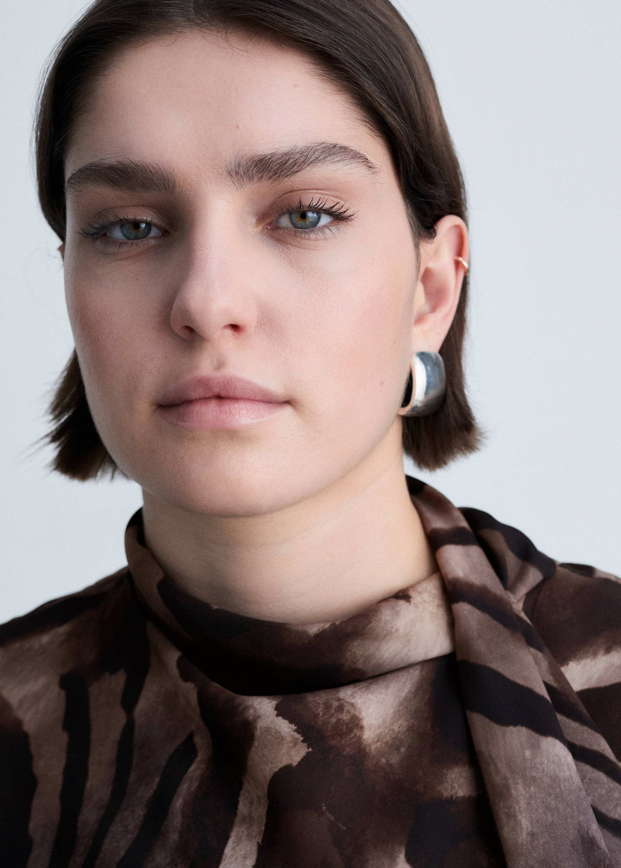 Zebra back bow satin dress - Details of the article 4