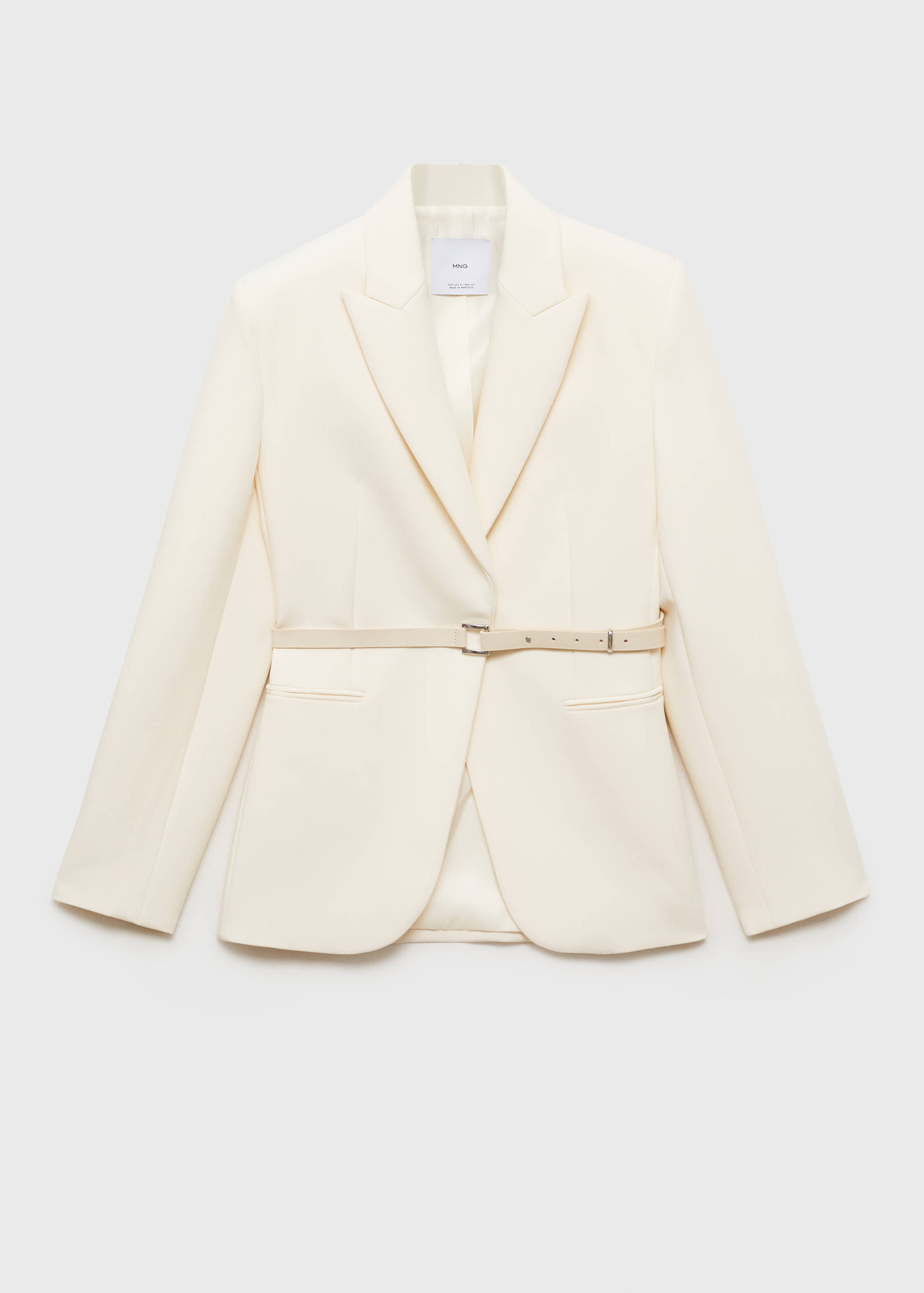 Structured tailored jacket with belt - Article without model