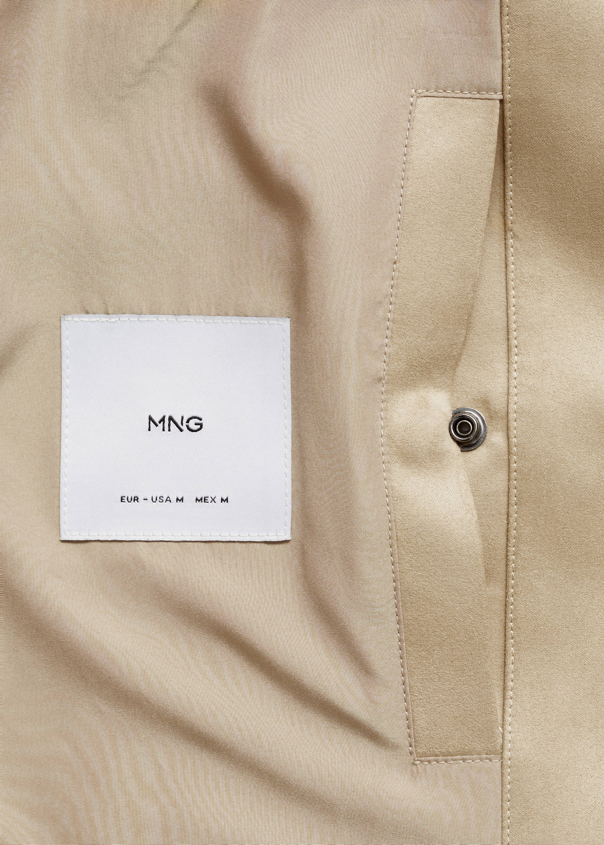 Suede-effect bomber jacket - Details of the article 0