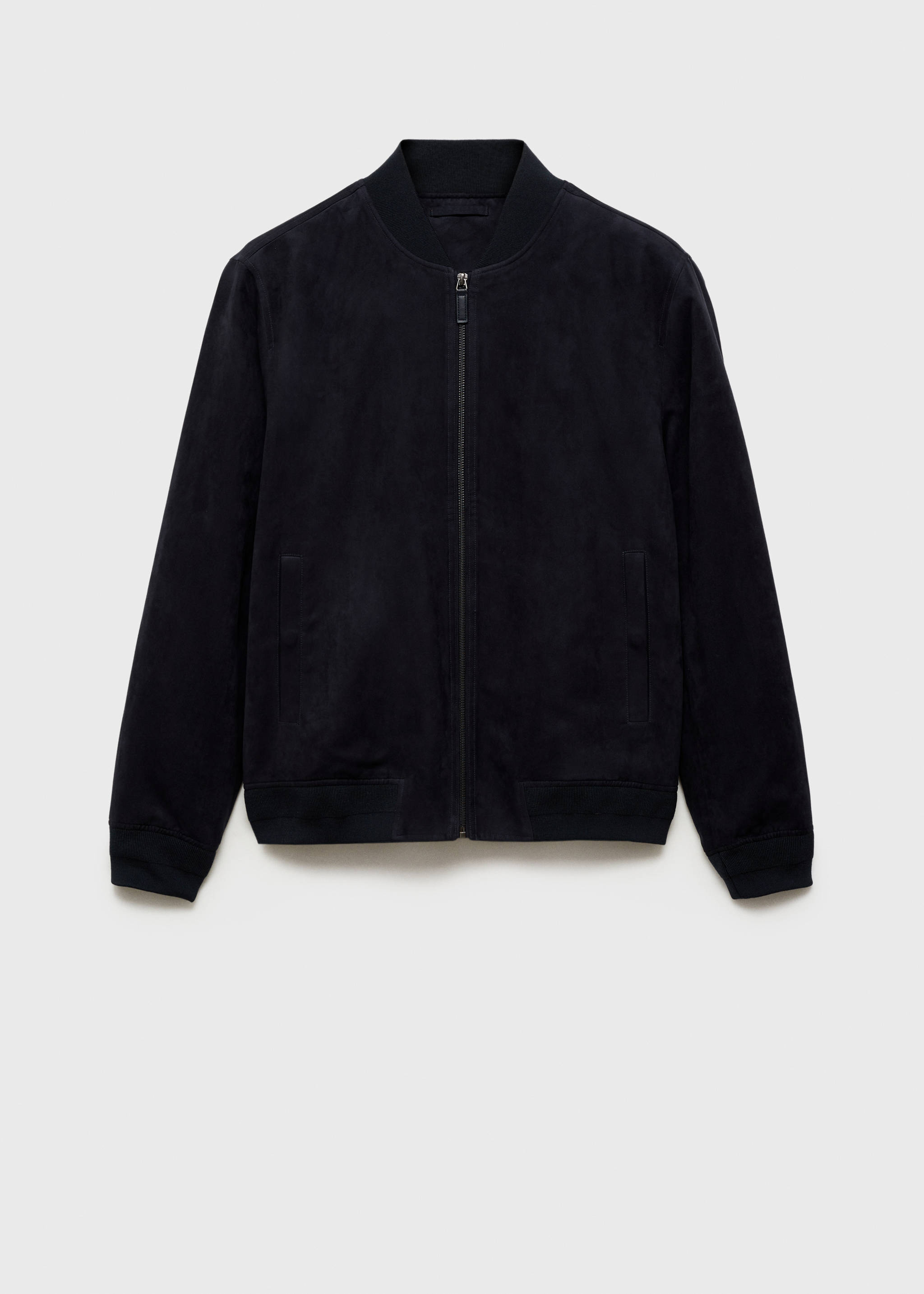 Suede-effect bomber jacket - Article without model