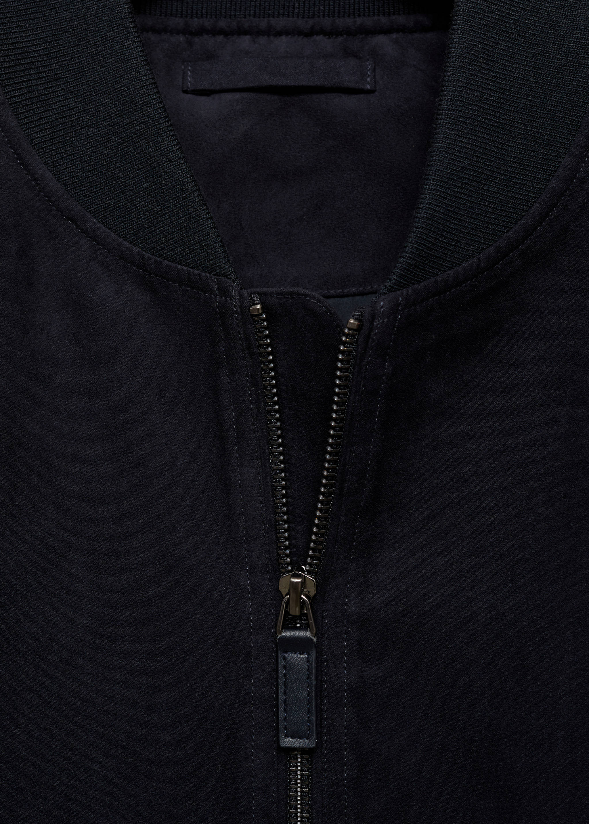 Suede-effect bomber jacket - Details of the article 8