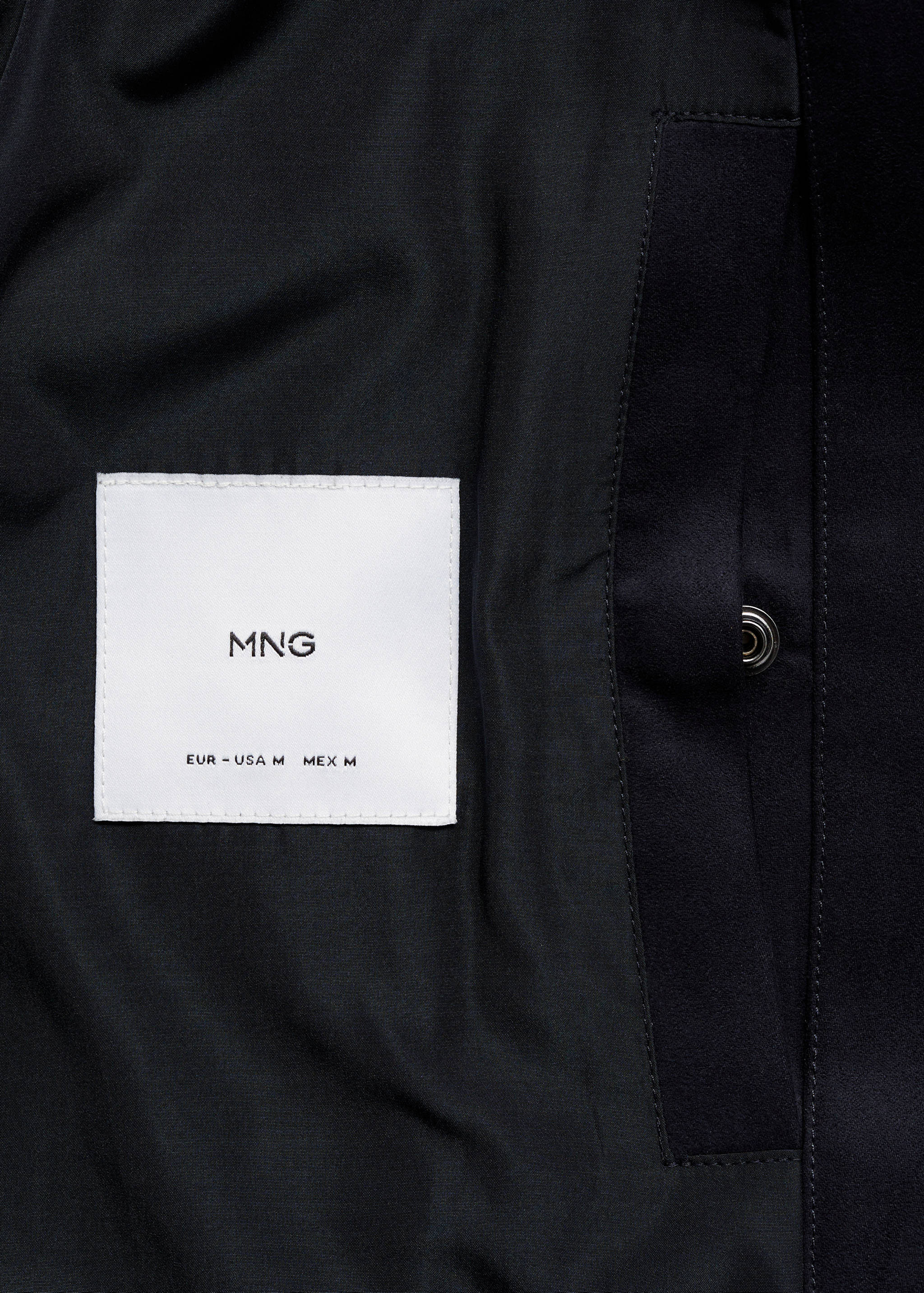 Suede-effect bomber jacket - Details of the article 0