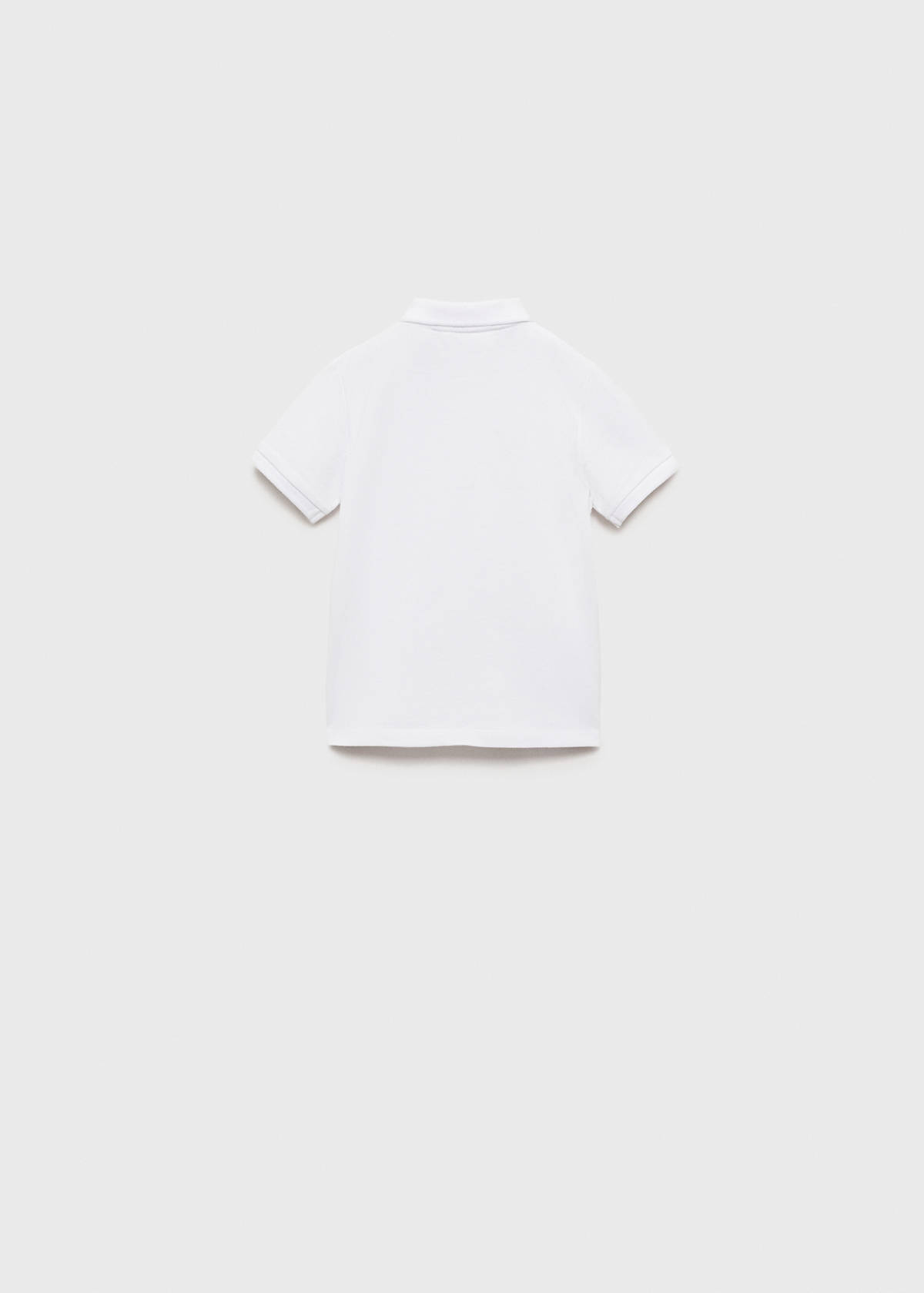 Short-sleeve knitted polo shirt — Off White