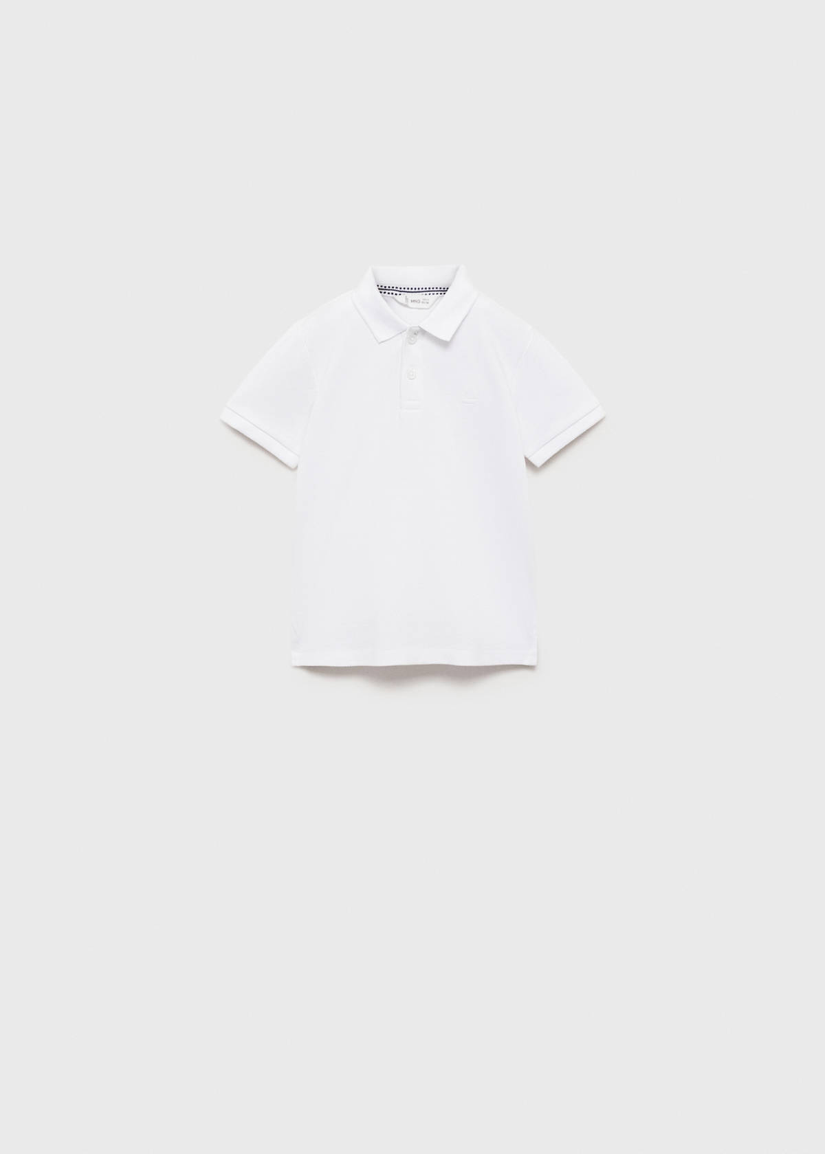 Short-sleeve knitted polo shirt — Off White