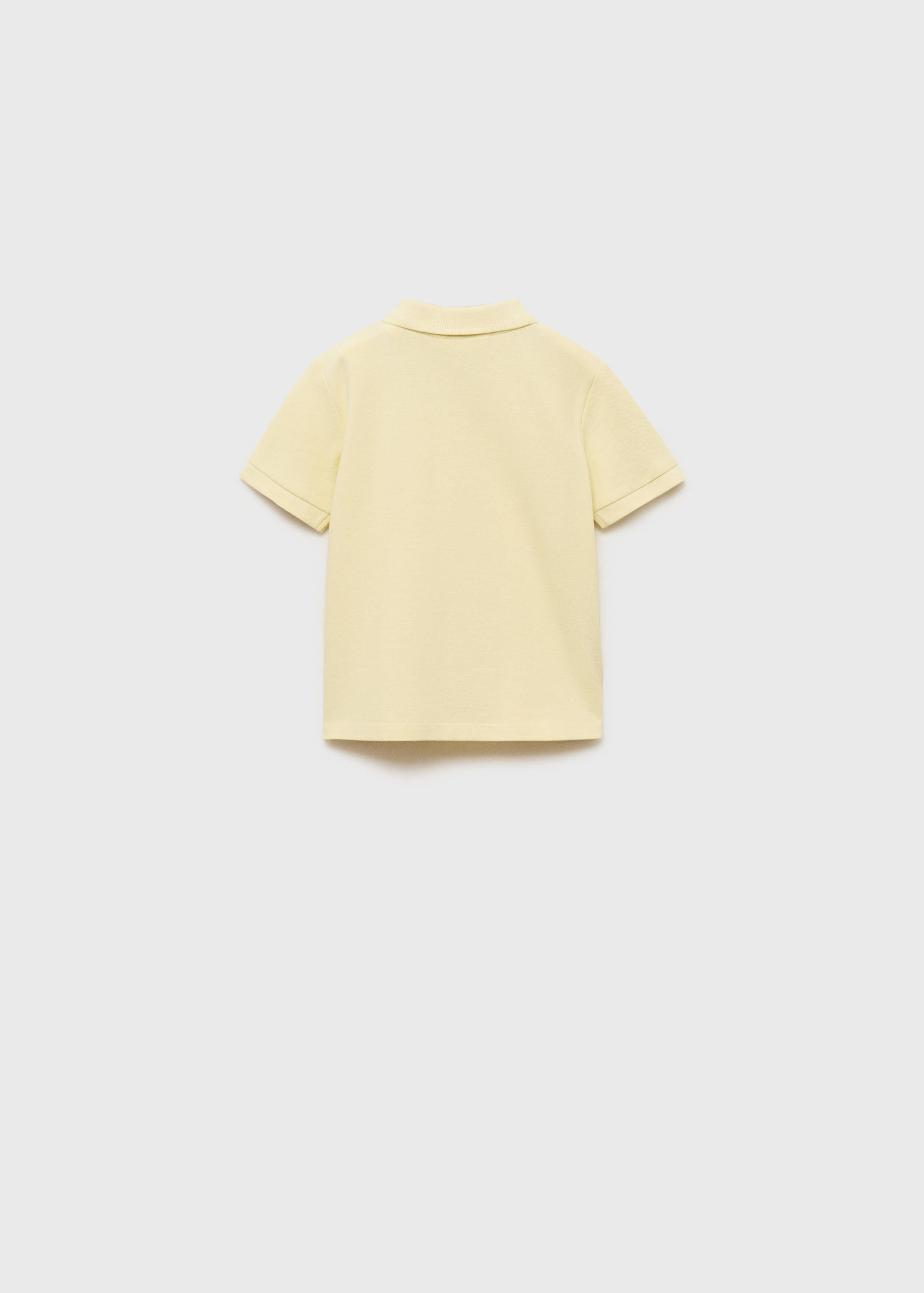 Short-sleeve knitted polo shirt - Reverse of the article