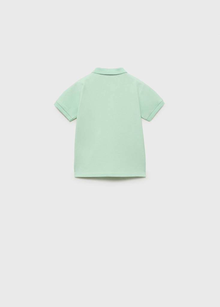 Short-sleeve knitted polo shirt