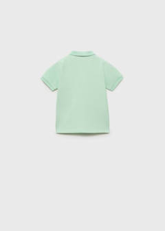 Short-sleeve knitted polo shirt — Green Apple 3