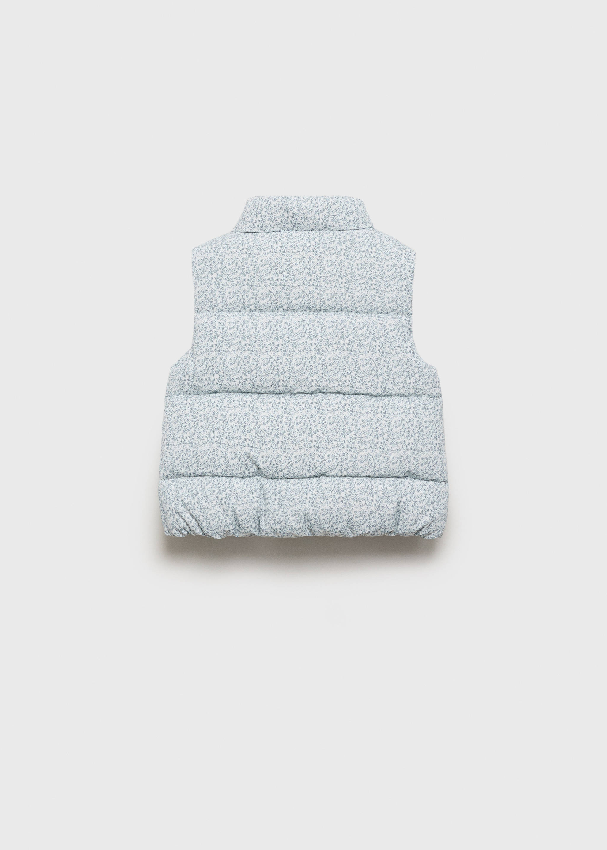 Printed quilted gilet - Reverse of the article