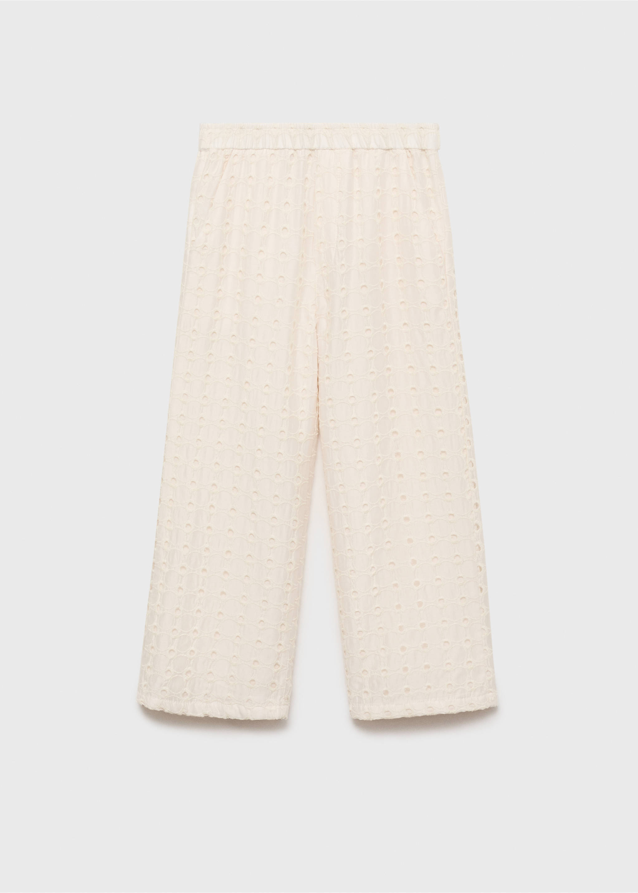 Pantalón culotte bordado suizo - Artículo sin modelo, Crudo. Ref: 87084393-00.