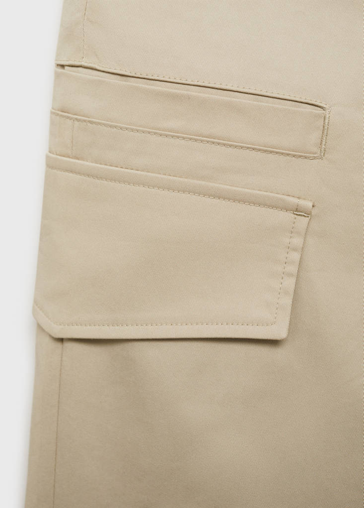 Relaxed-fit trousers with pocket — Pastel Yellow