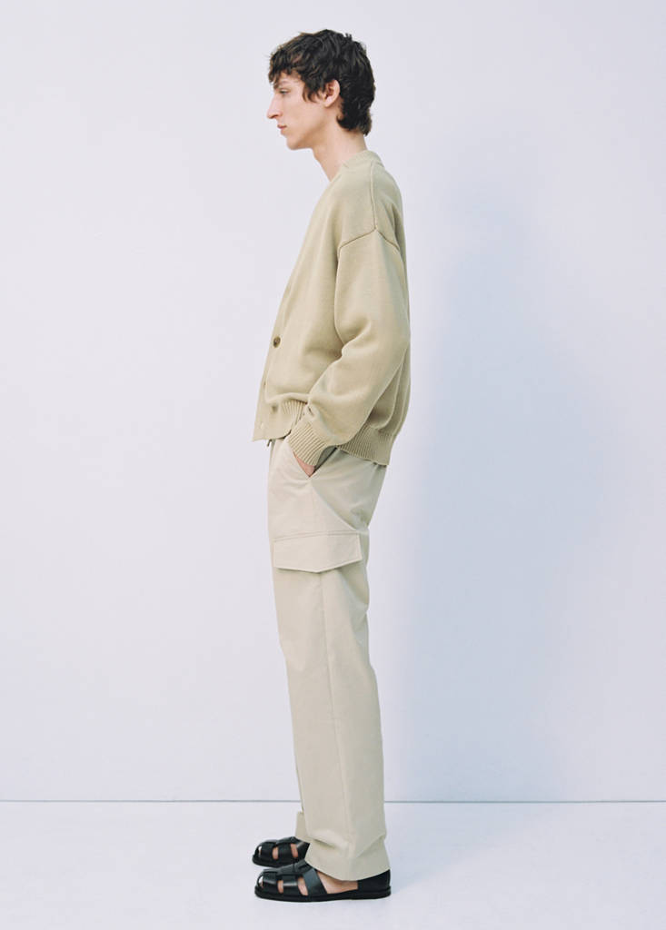 Relaxed-fit trousers with pocket — Pastel Yellow