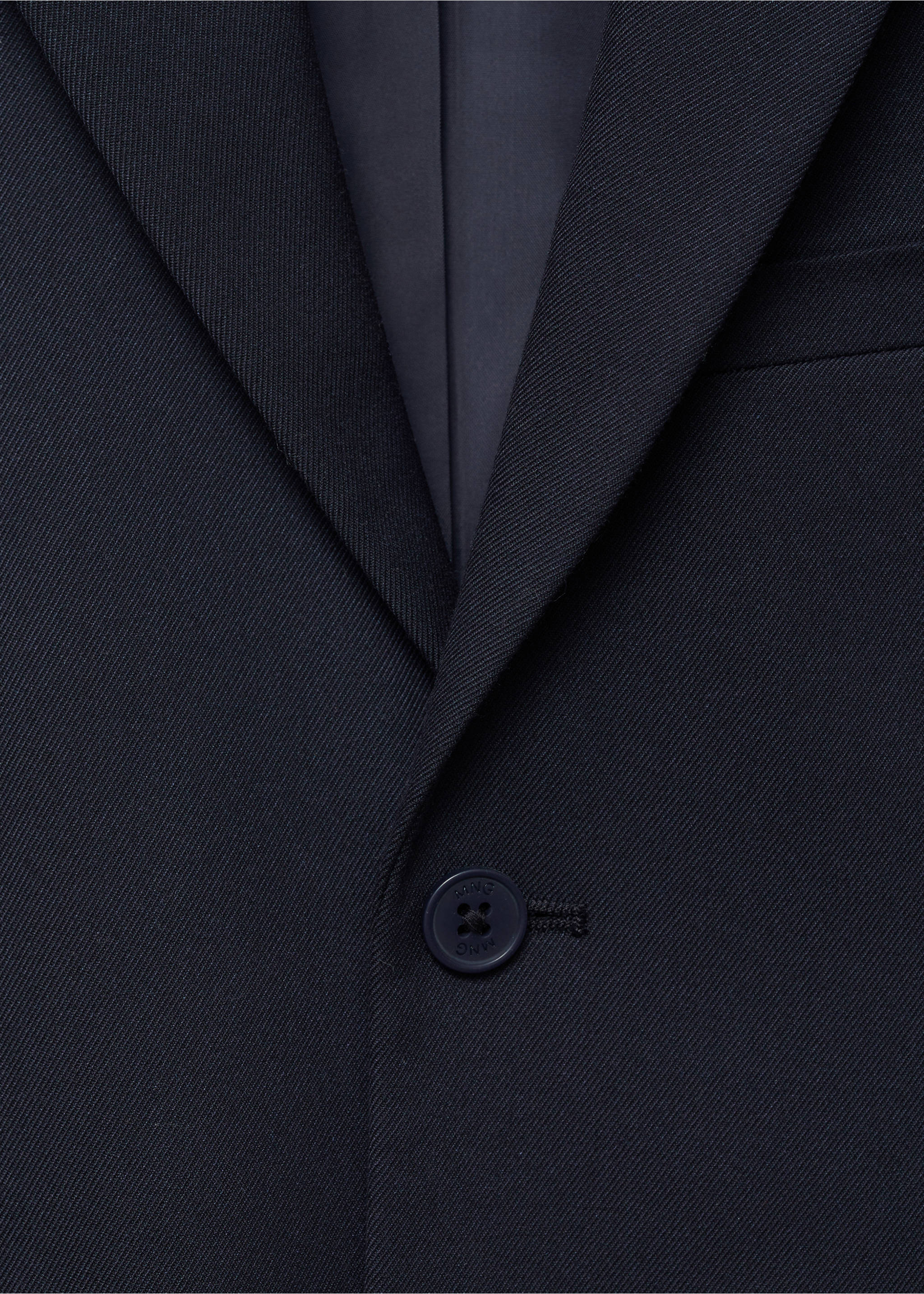 Slim-fit suit jacket - Details of the article 8, Dark Navy. Ref: 87084398-01.