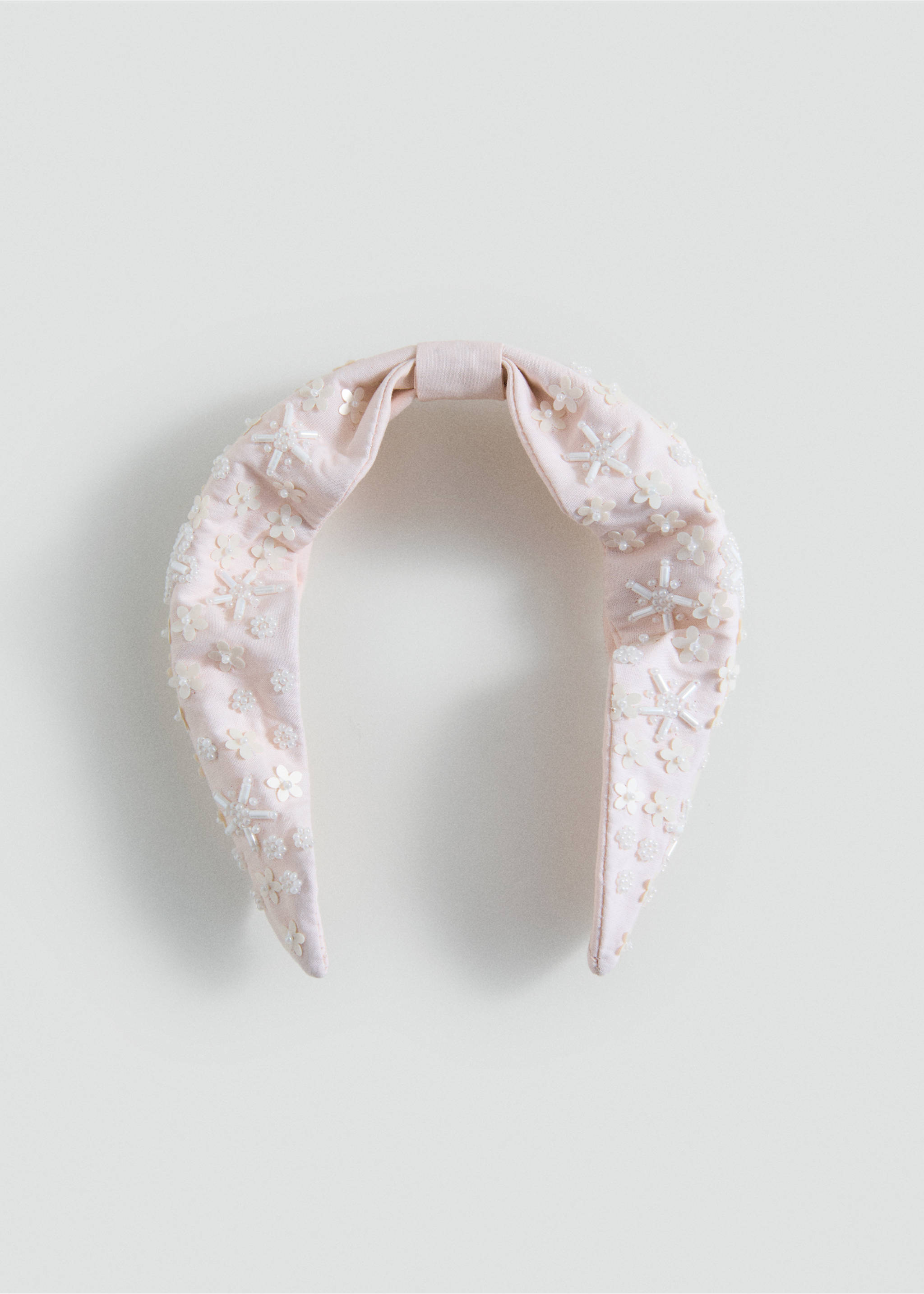 Faceted crystal hairband - Article without model, Pale Pink. Ref: 87084402-00.