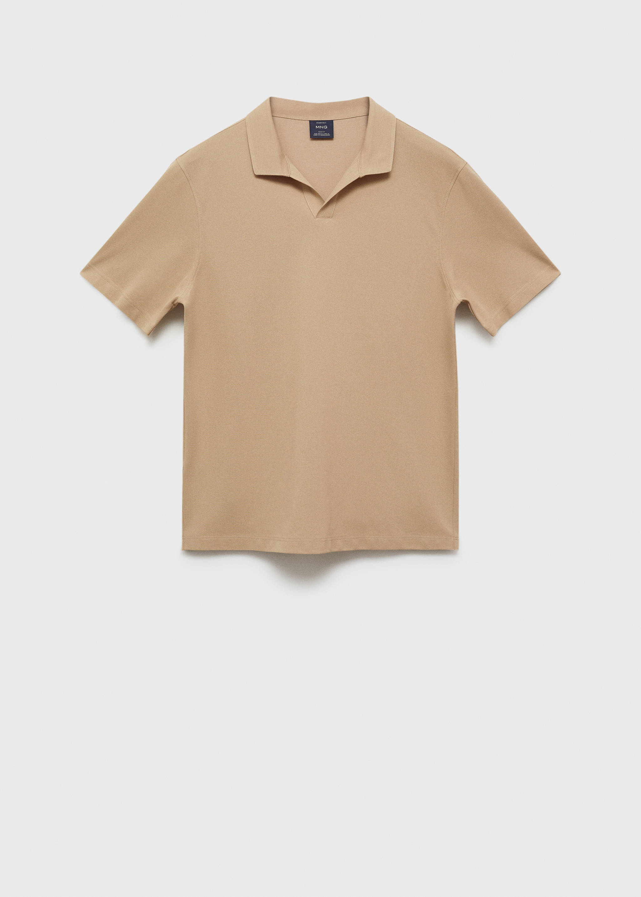 Slim-fit cotton-piqué polo shirt - Article without model