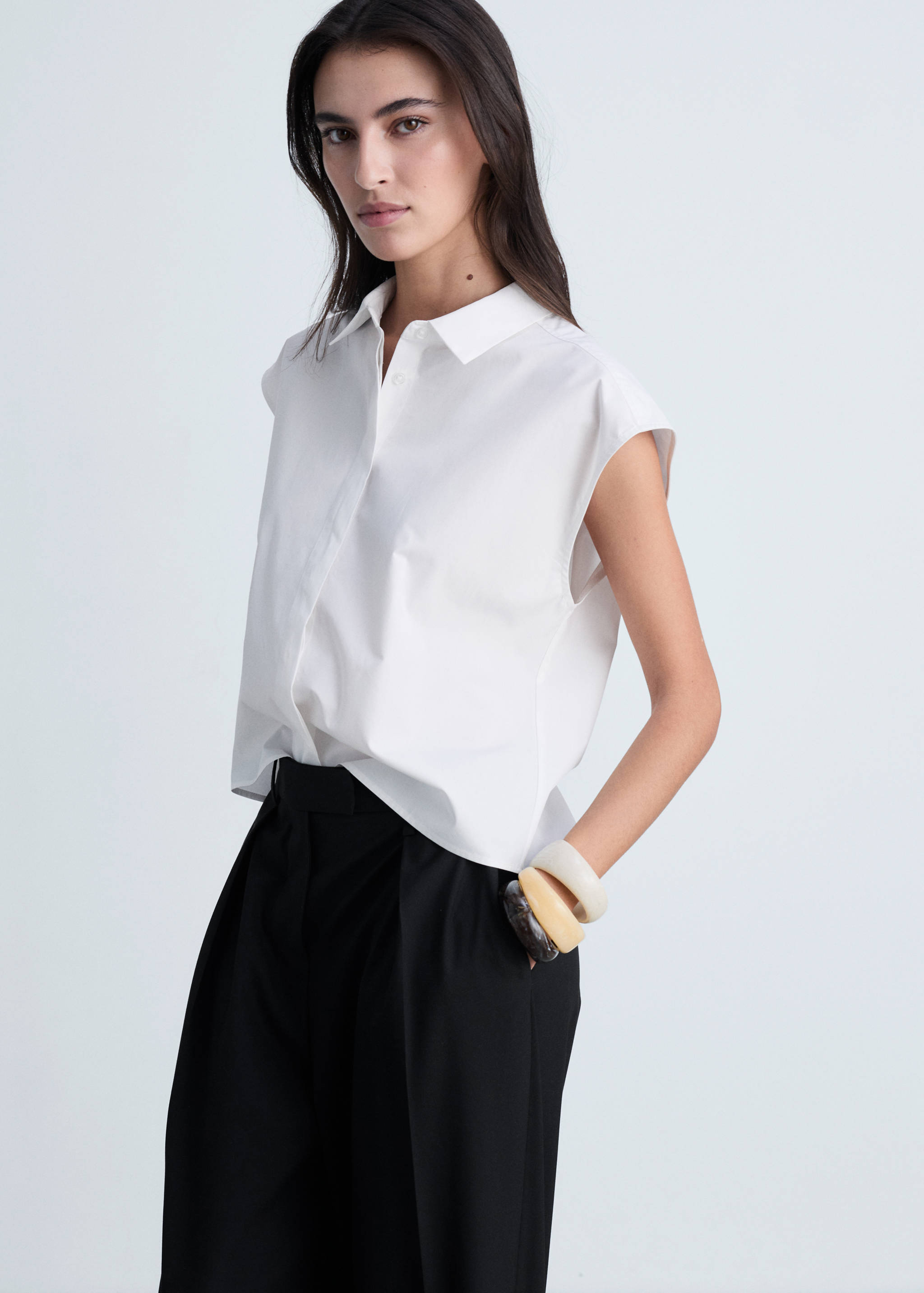 Рубашка из поплина без рукавов - Деталь изделия 2