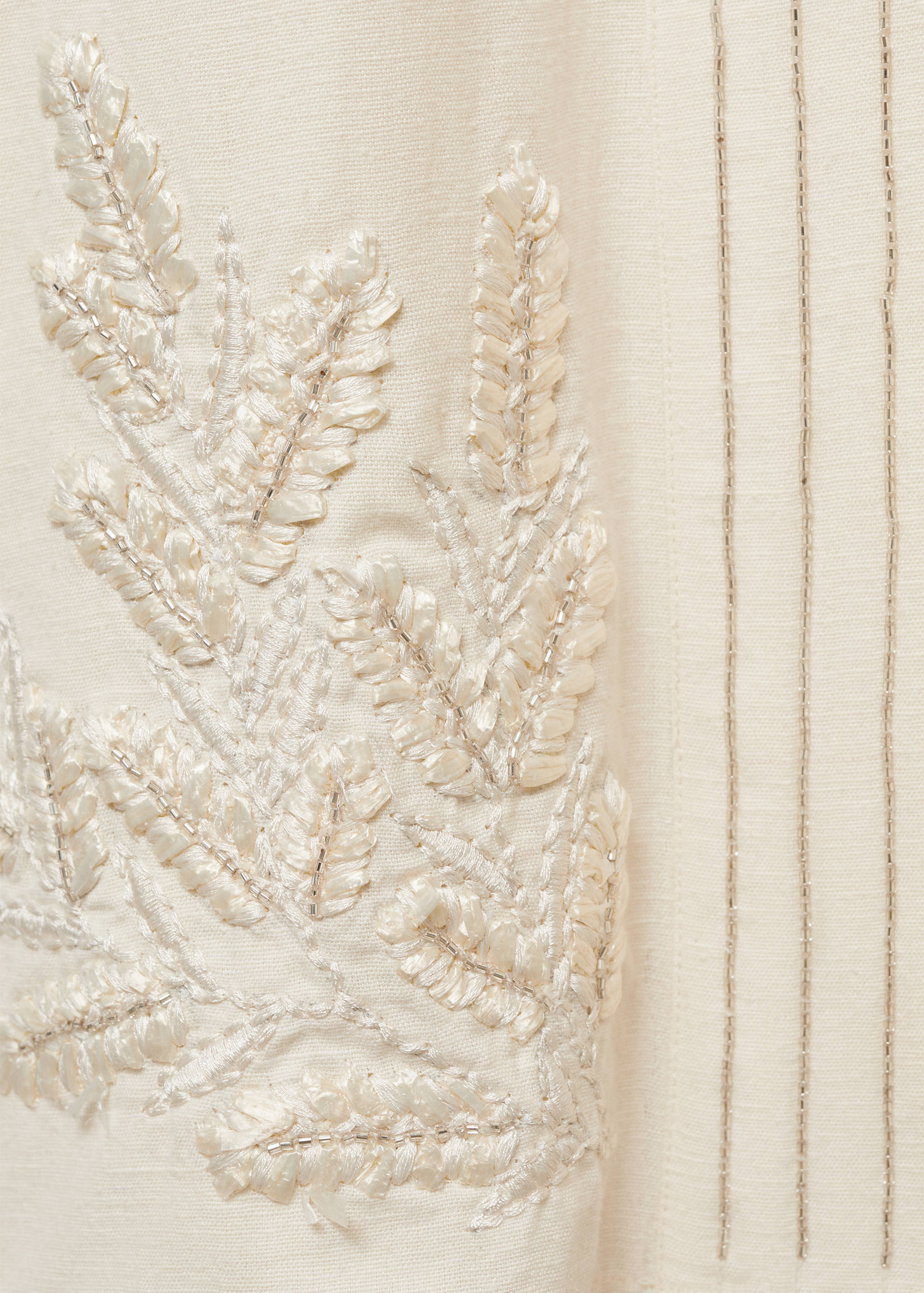 Embroidered cotton caftan - Details of the article 8