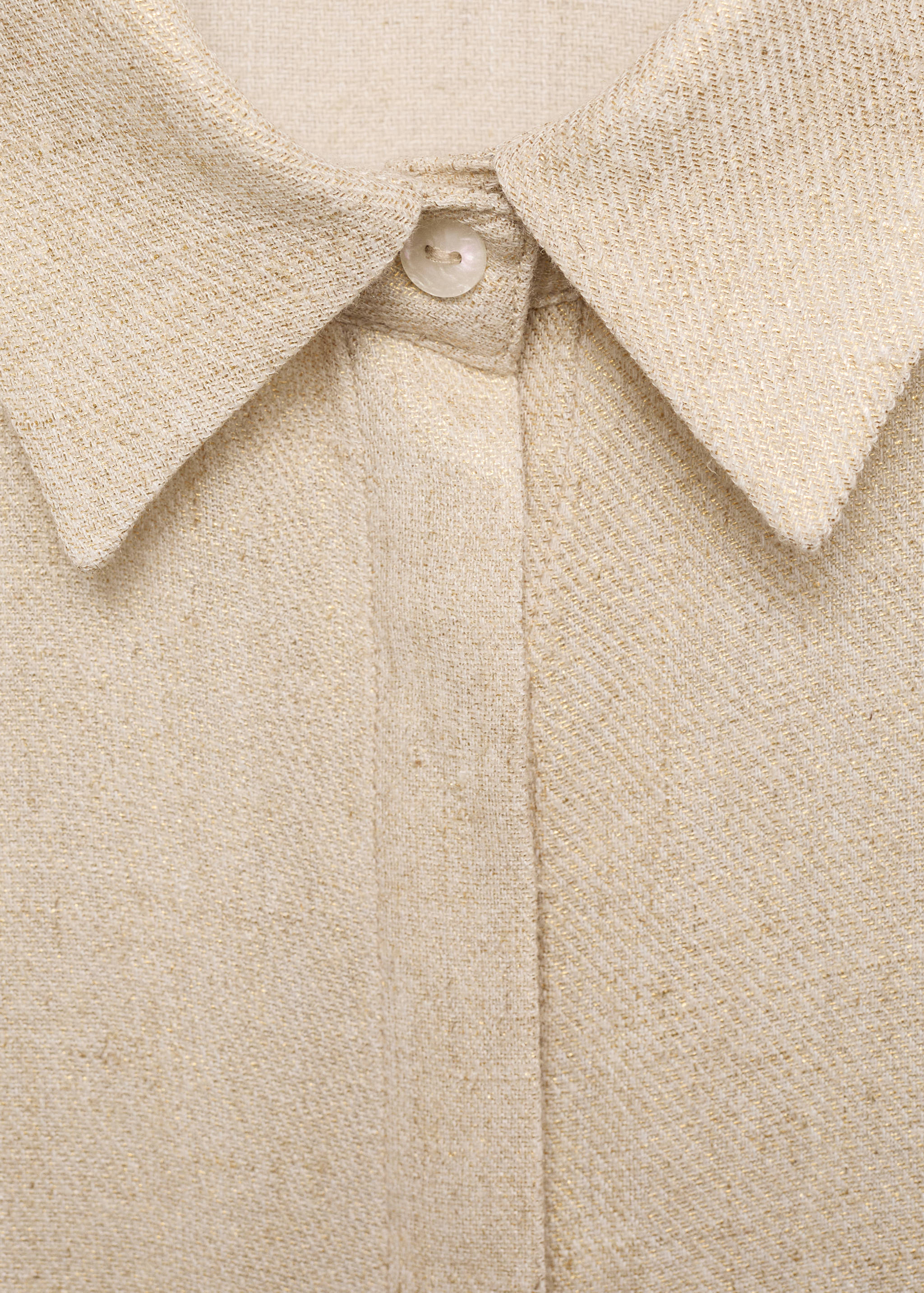 Regular linen-blend shirt - Details of the article 8