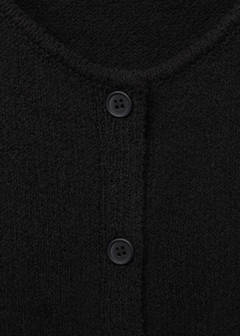 Buttoned knit top — Black 6