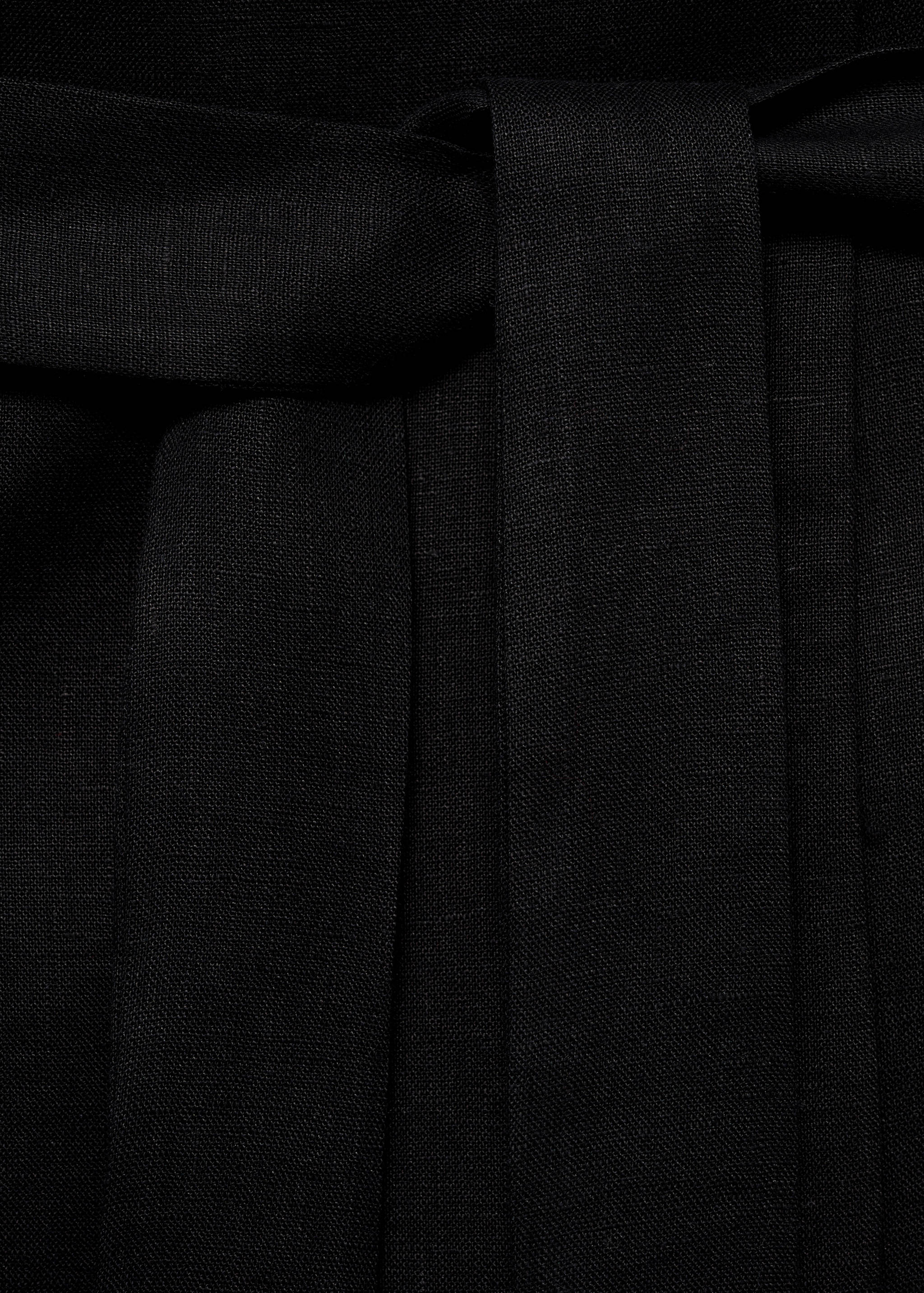 Linen waistcoat with belt - Details of the article 8