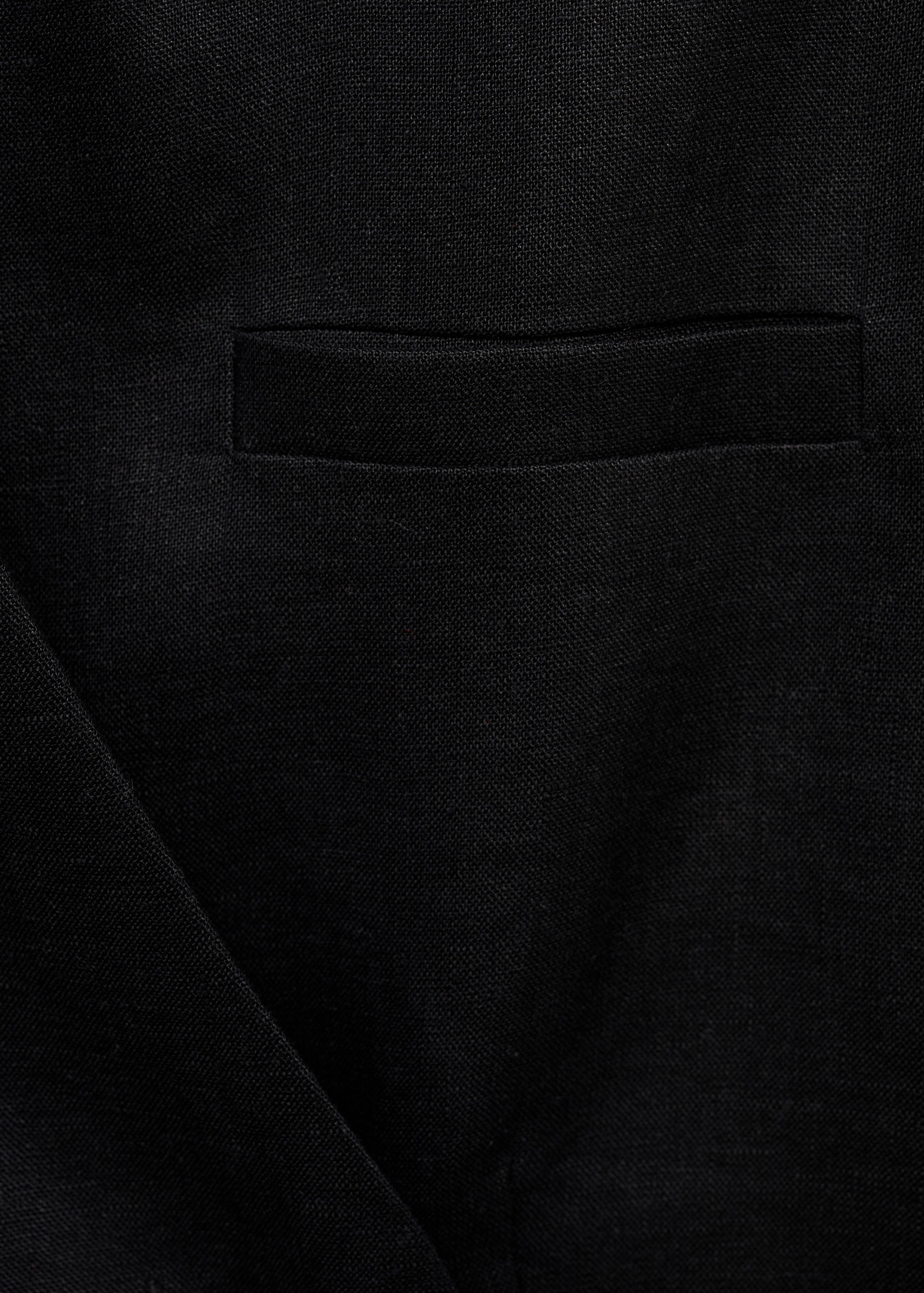 Linen waistcoat with belt - Details of the article 0