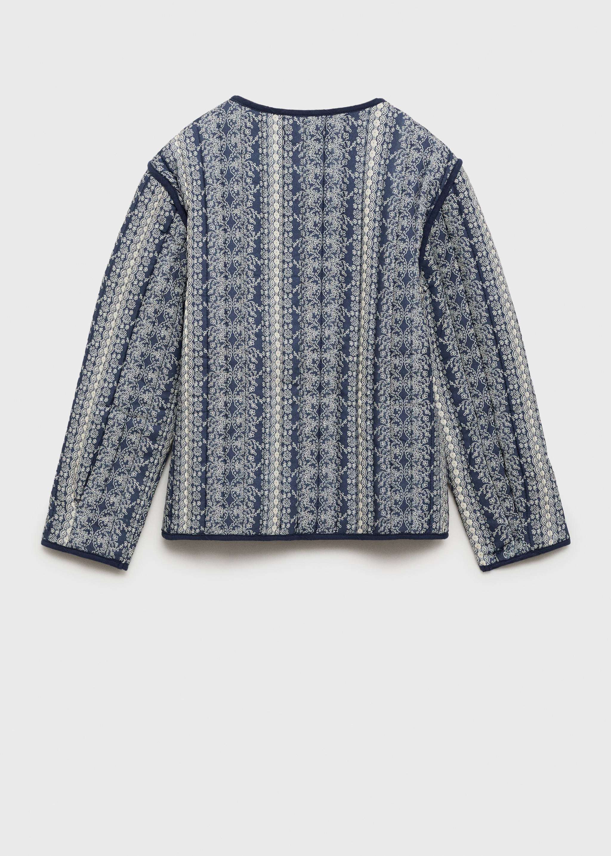 Стеганая куртка с принтом - Обратная сторона изделия