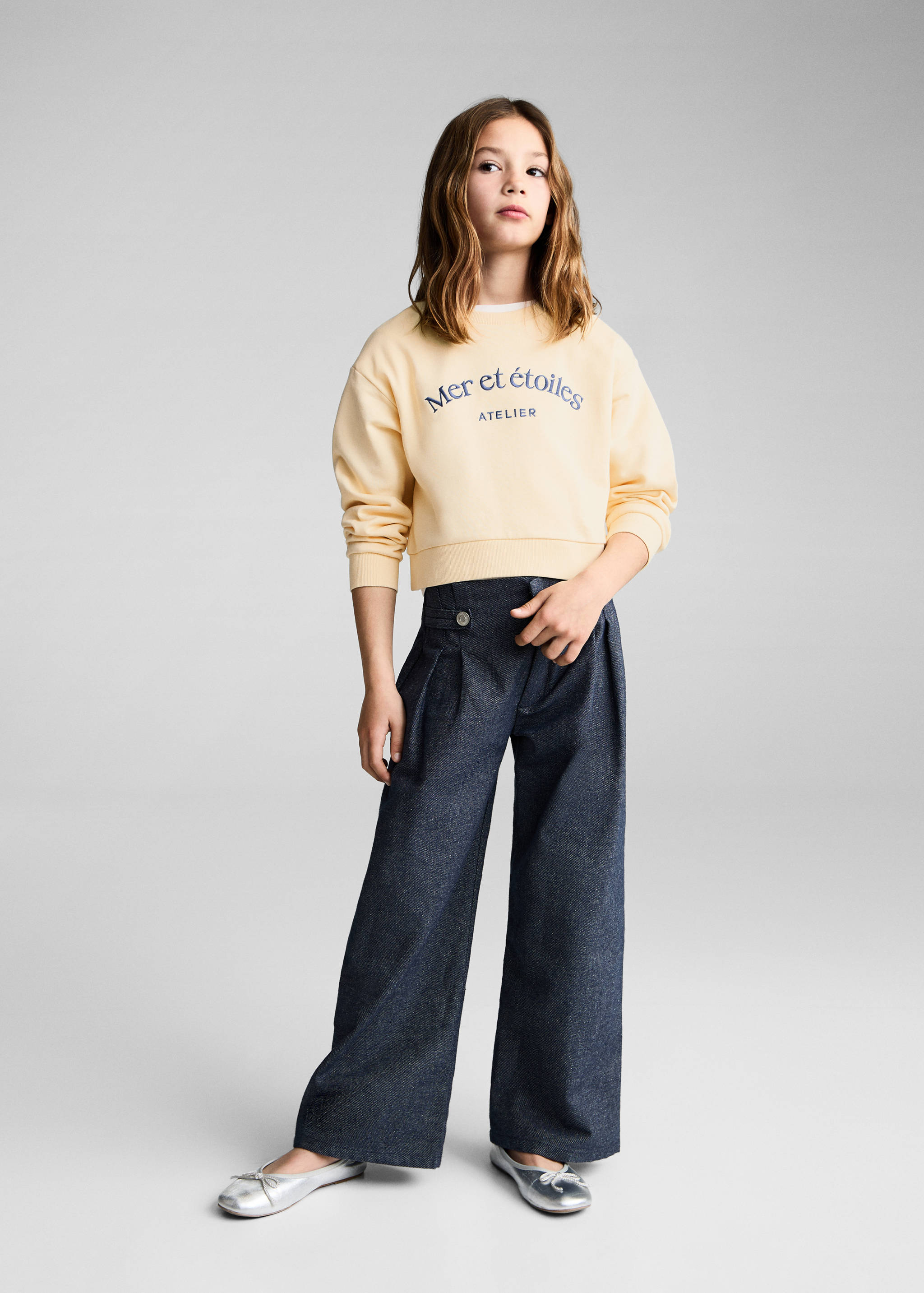 Message cotton sweatshirt - General plane