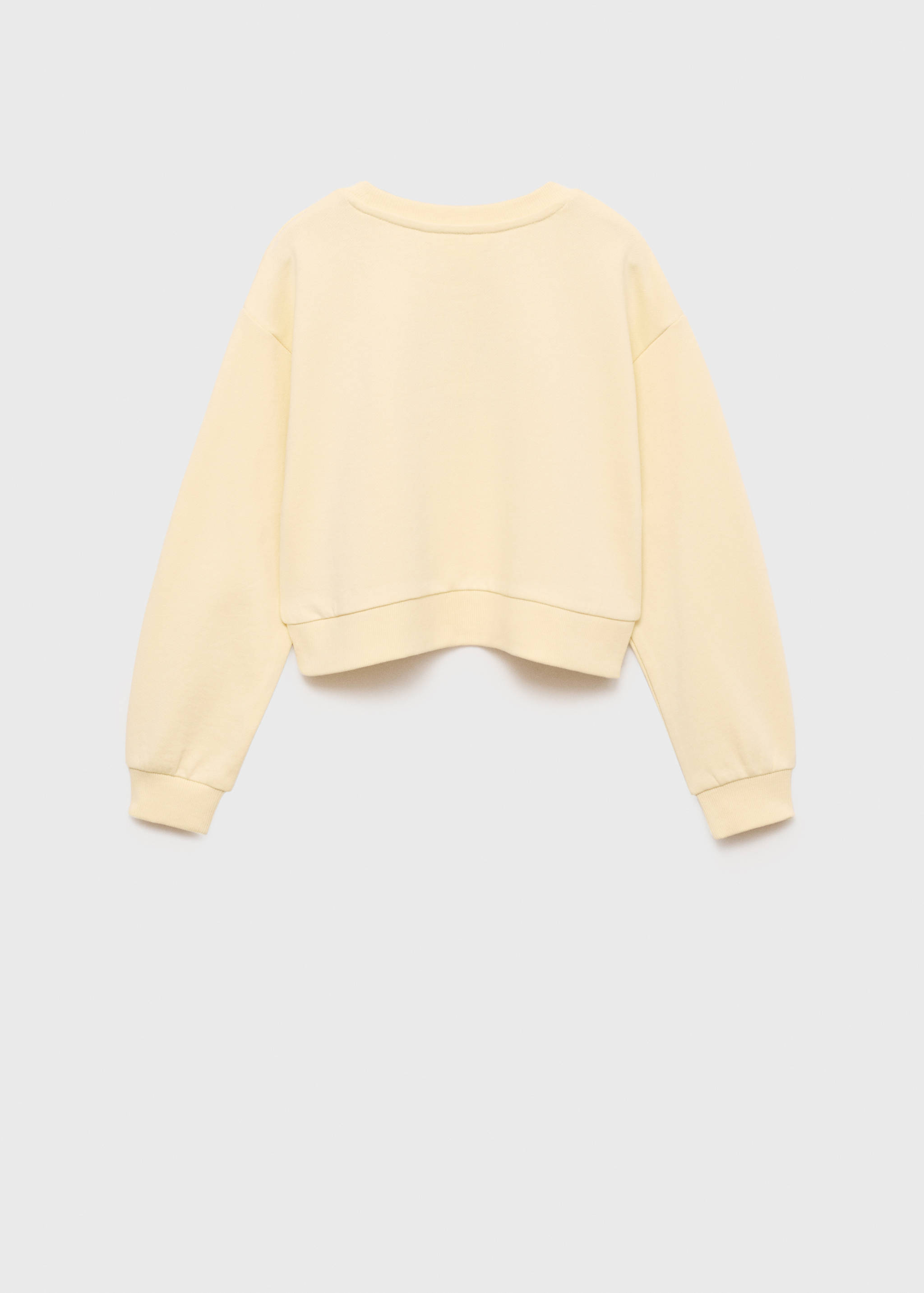 Message cotton sweatshirt - Reverse of the article