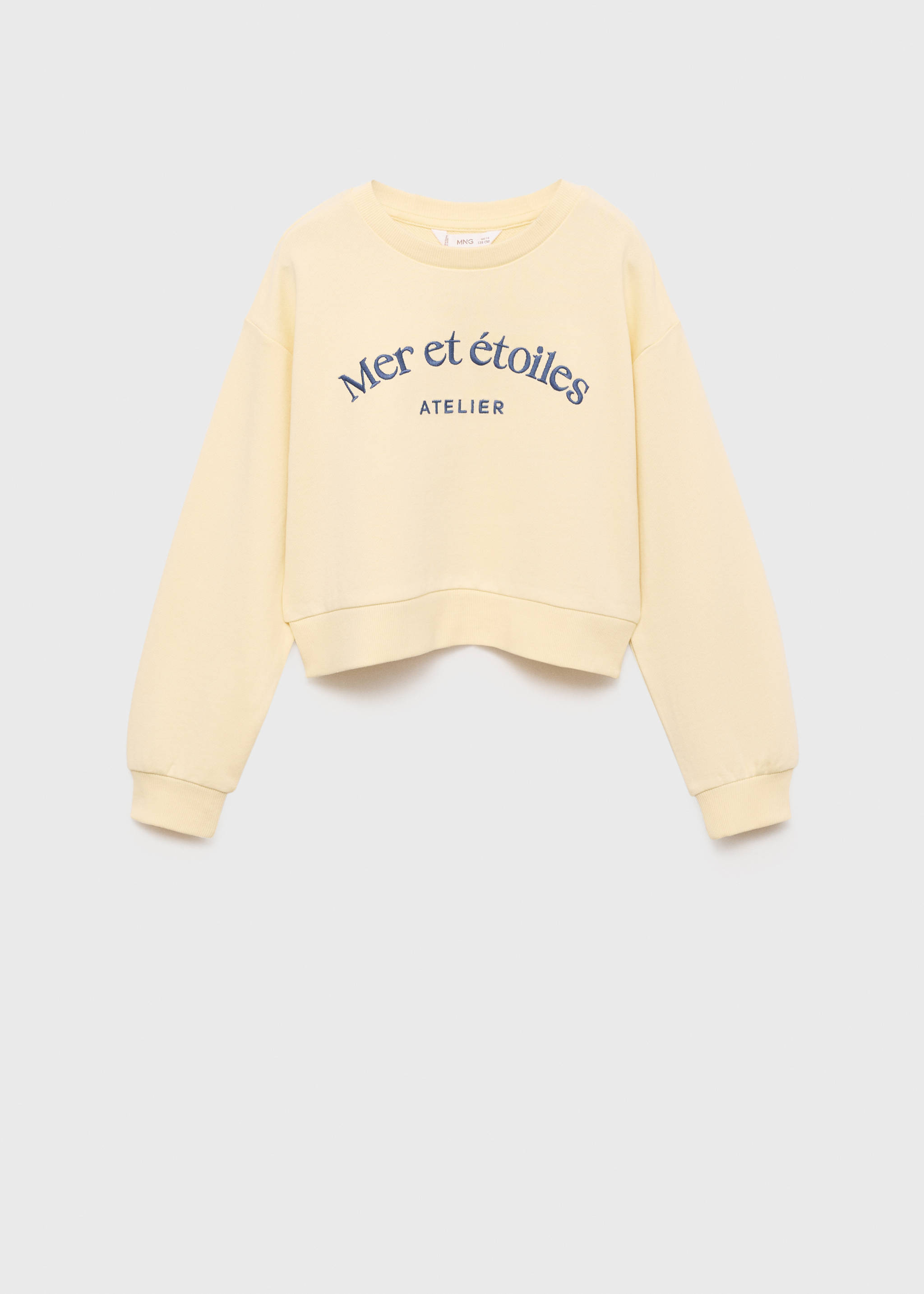 Message cotton sweatshirt - Article without model