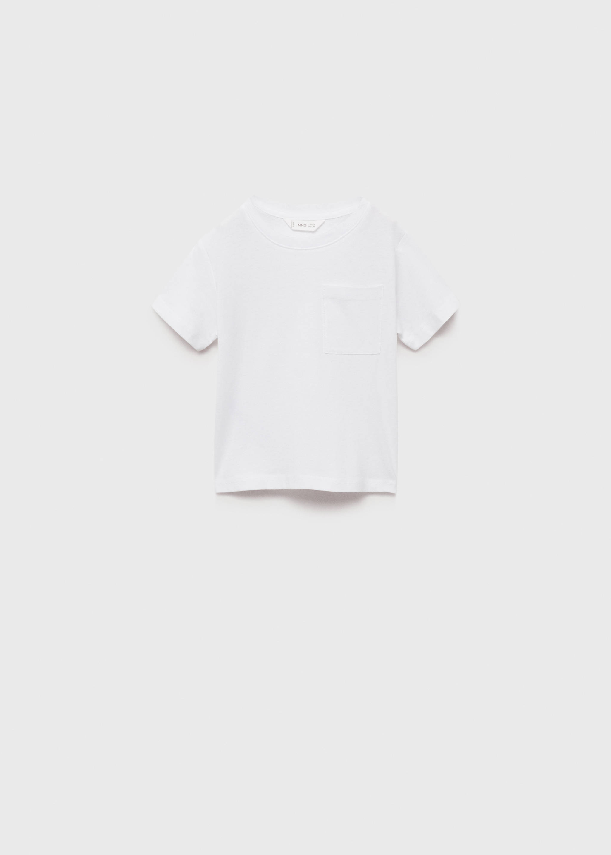 T-skjorte med lomme i bomull - Artikkel uten modell