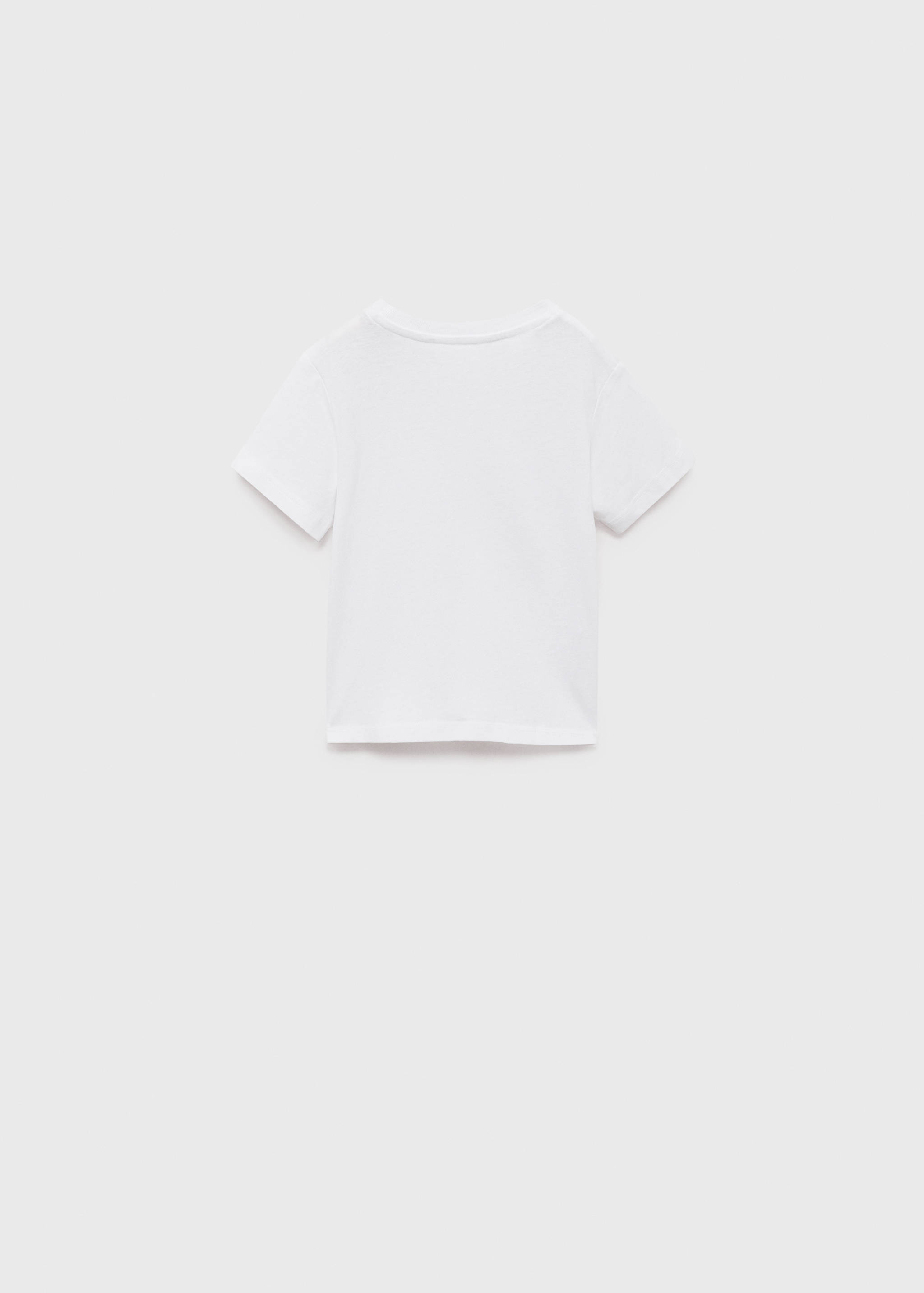 T-skjorte med lomme i bomull - Baksiden av artikkelen